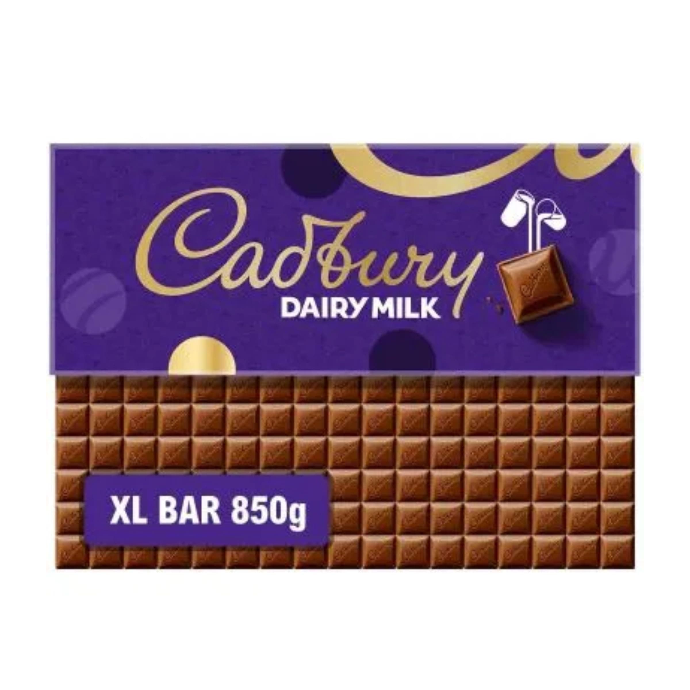 Cadbury Dairy Milk Chocolate Gift Bar, The Classic Creamy Taste, Extra-Large, 850 g (Pack of 1)