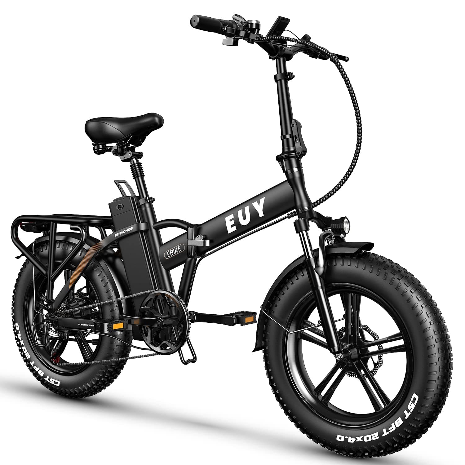 AuloorElectric Bike, 750W Ebike for Adults, 20" Fat Tire Electric Bike, 30MPH Max Speed Folding Electric Bike, 48V 18Ah Battery, Shimano 7-Speed Full Suspension Electric Bicycles