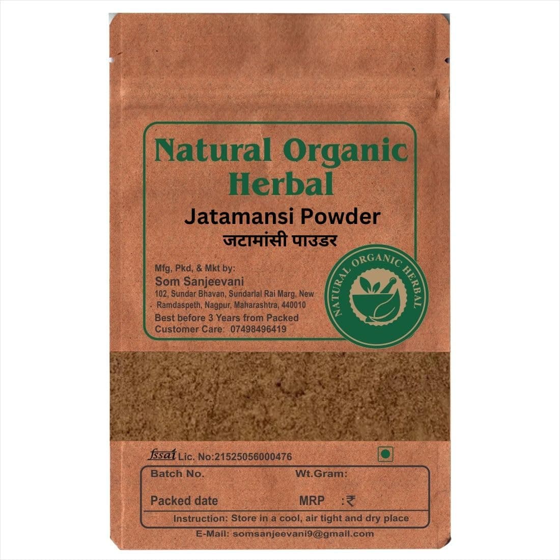 Jatamansi Root Powder-50g-Natural -प्राकृतिक-Ayurvedic-for Vibrant Black Hair & Lasting Shine
