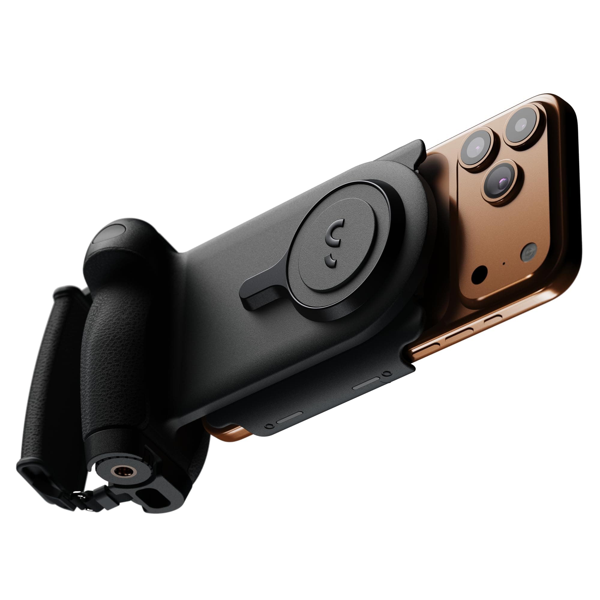 ProGrip Mobile Battery Grip, DSLR-Style Phone Camera Grip with Built-in Powerbank of Qi Charging, Ergonomic Handle with Wireless Shutter Button, Phone Stand Dock, Built-in Cold-Shoe & Tripod Mount