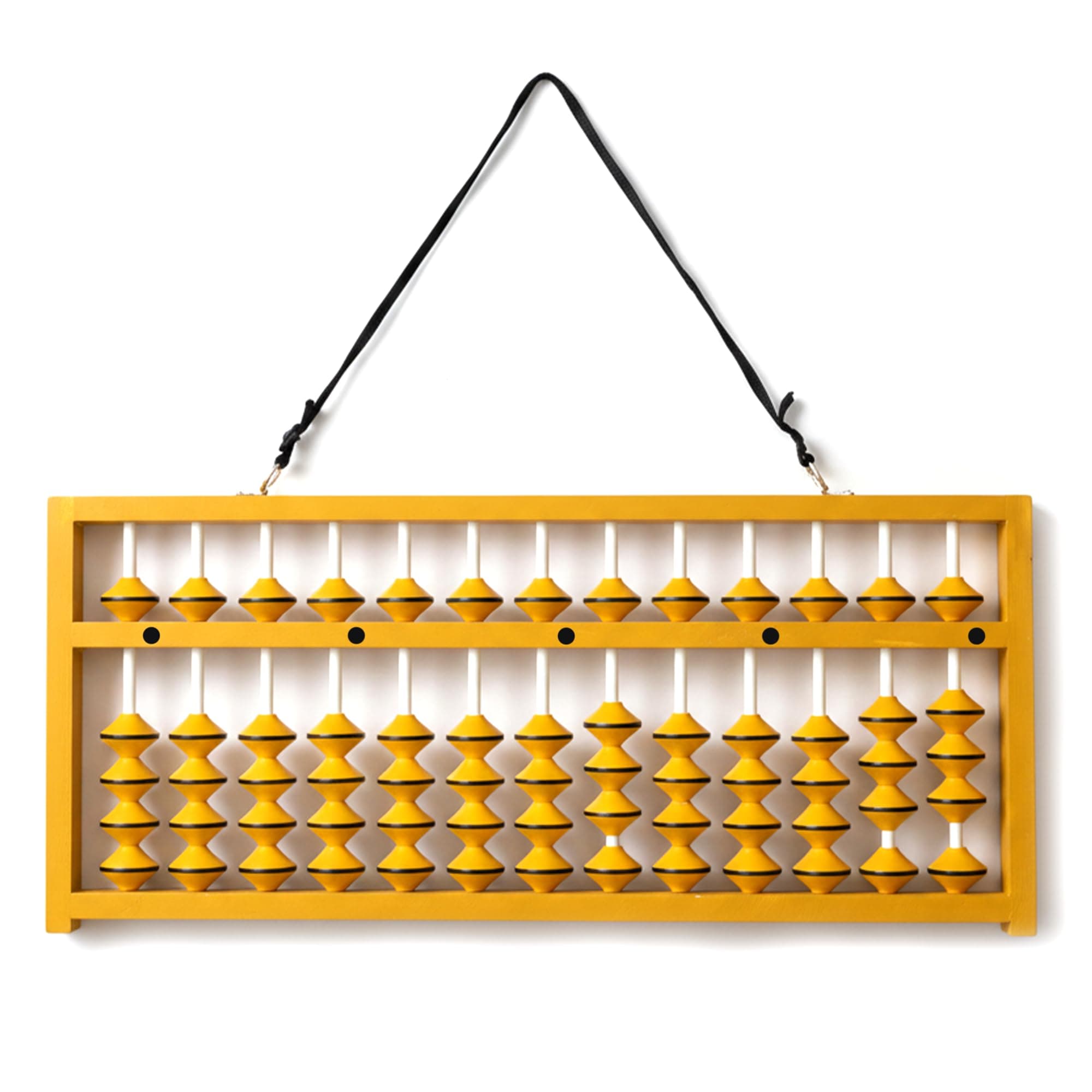 13 Rod Master Abacus Yellow Beads-Abacus Kit for Teachers|Math Learning|Counting & Early Education – Classroom|Homeschool Tool for Kids