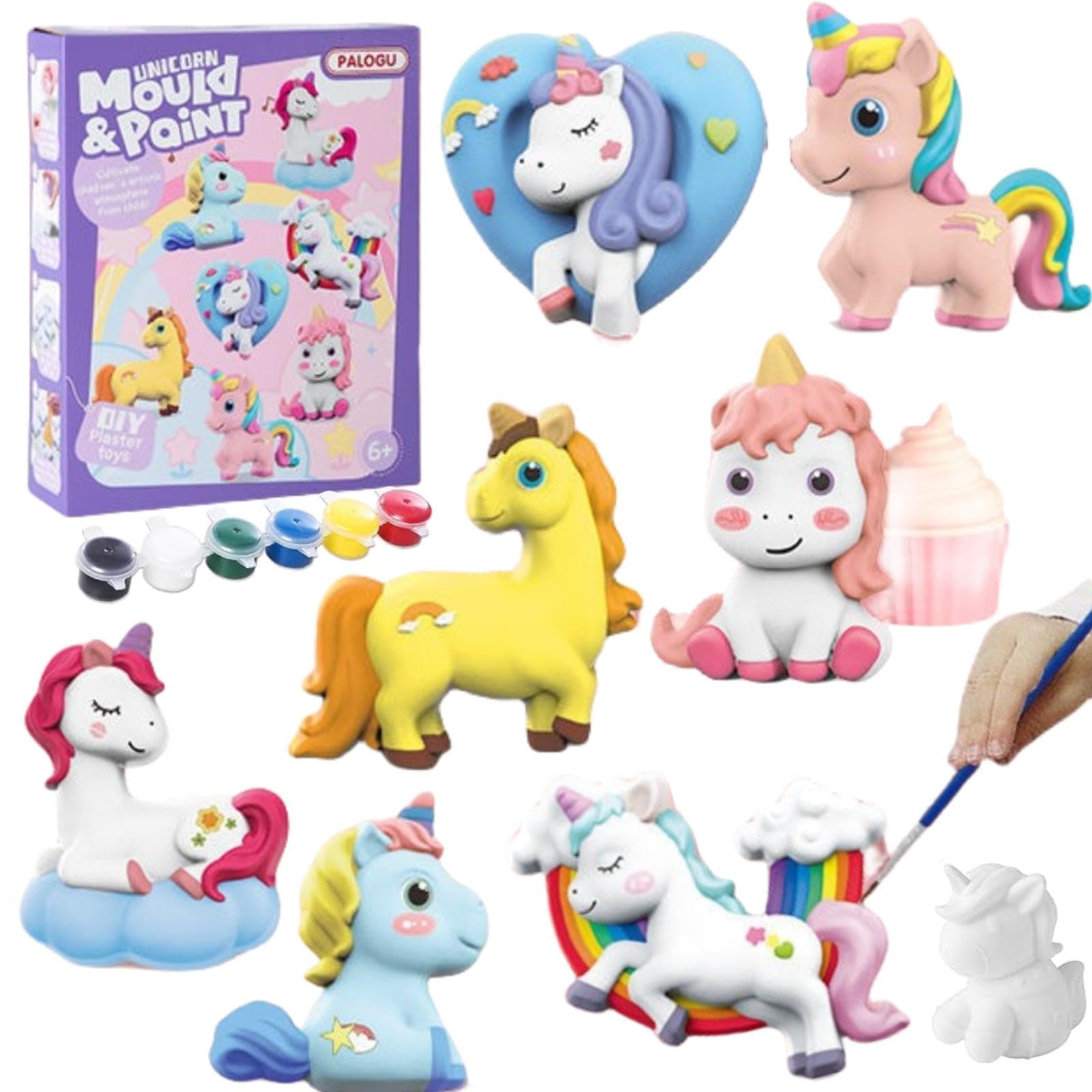 NESLIN Crafts and Arts Set DIY Painting Kit, Paint Craft Arts and Crafts for Kids Age 4 5 6 7 8 9 Years Old, Animal Party Favor Art Supplies DIY Kit Activities for Kid Birthday Gift (Unicorn2)