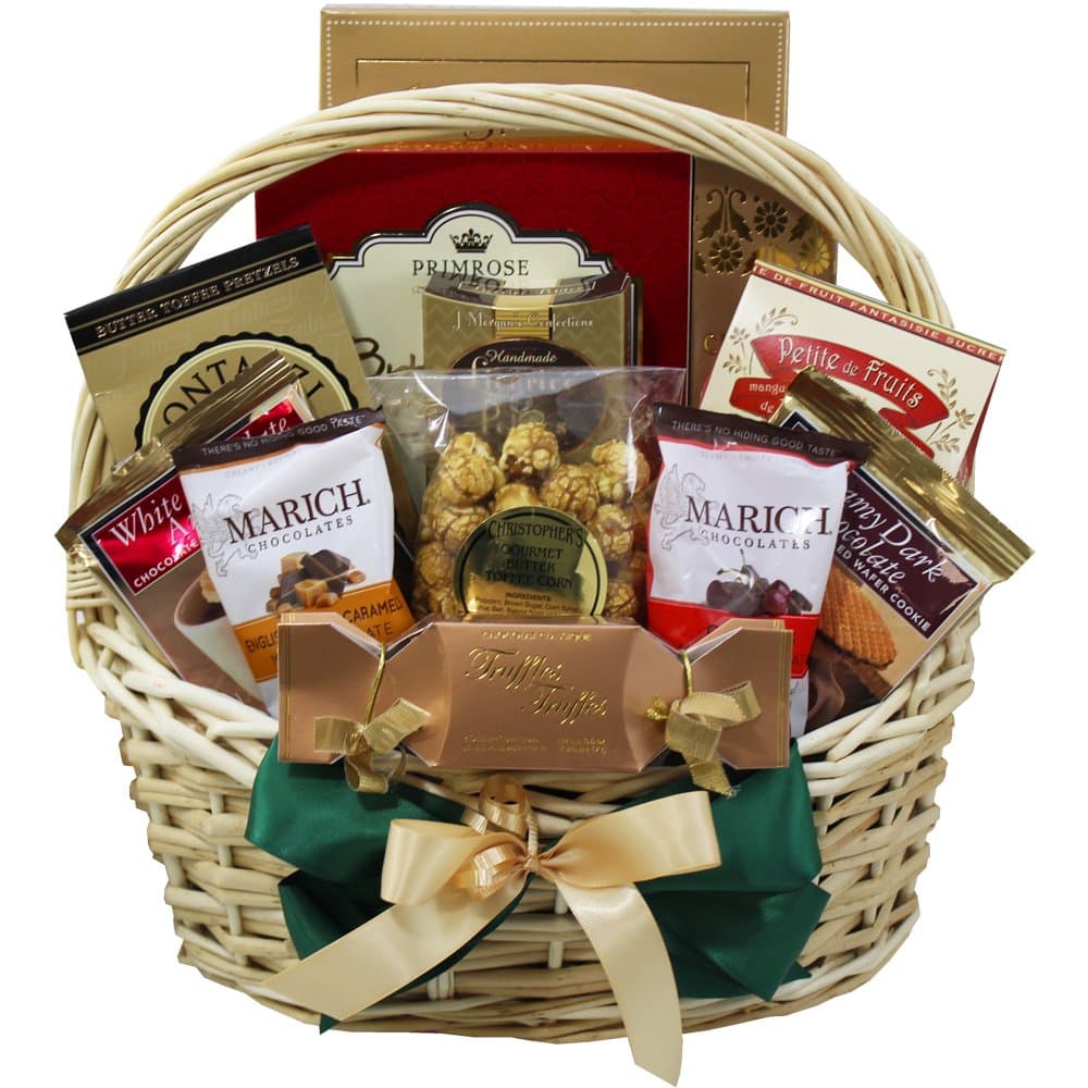 Sweet Sensations Cookie, Candy and Treats Gift Basket MEDIUM (Chocolate Option)