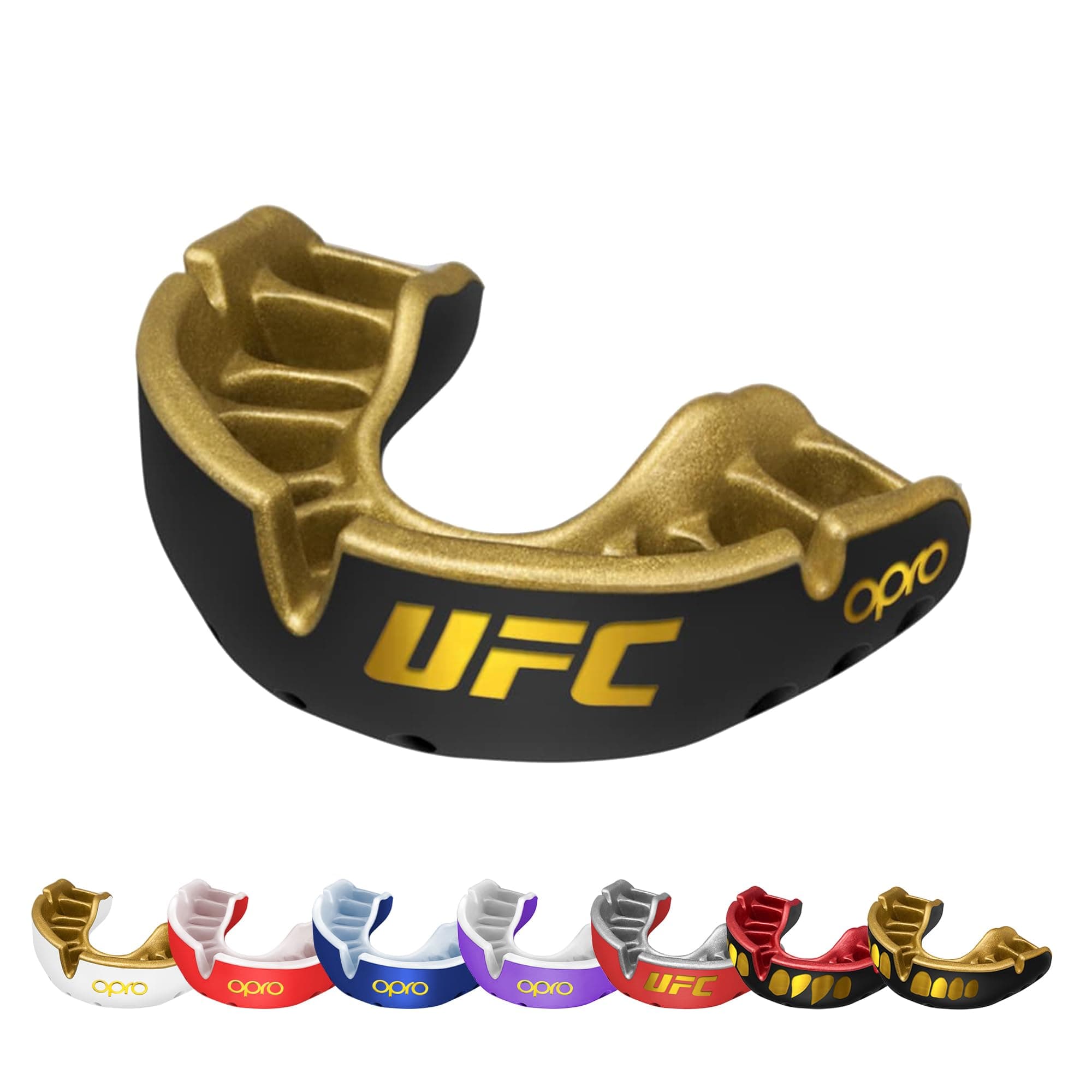 OPRO Gold Level Mouthguard Premium Fit – Gum Shield Adult and Kids – OPRO Mouth Guard Boxing and MMA, Easy Self-Fit Gum Shield Rugby and Hockey – Premium Protection with Dental Warranty