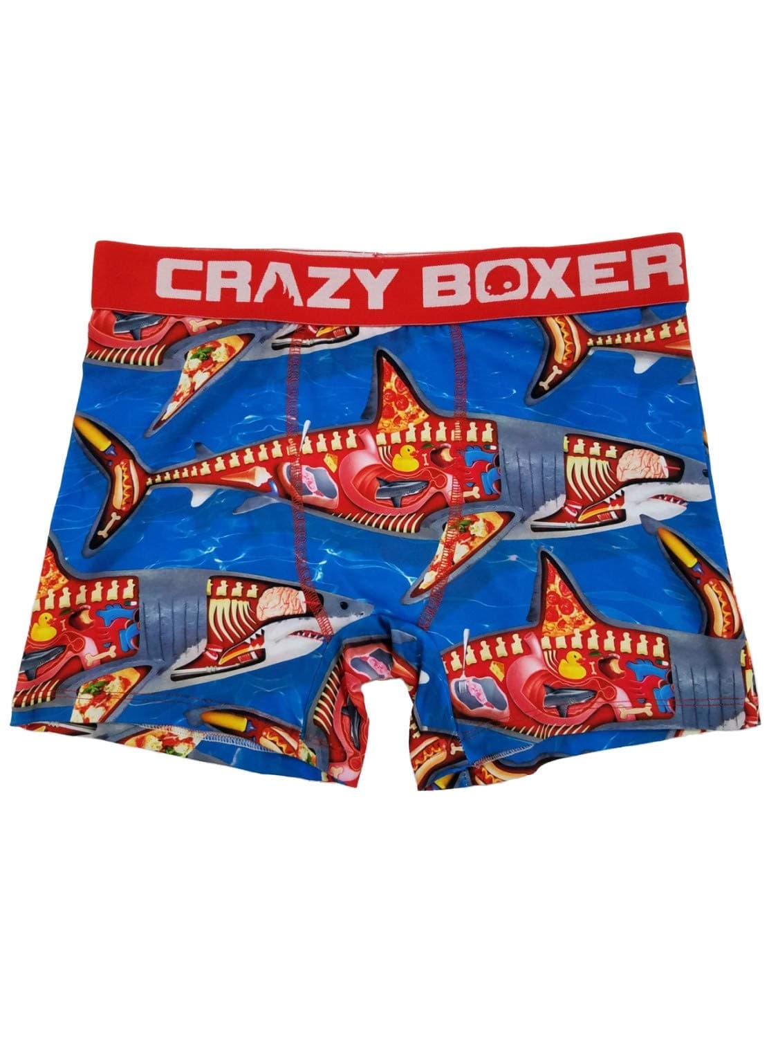 Crazy BoxersMens Shark Week Shark Anatomy Novelty Underwear Boxer Briefs