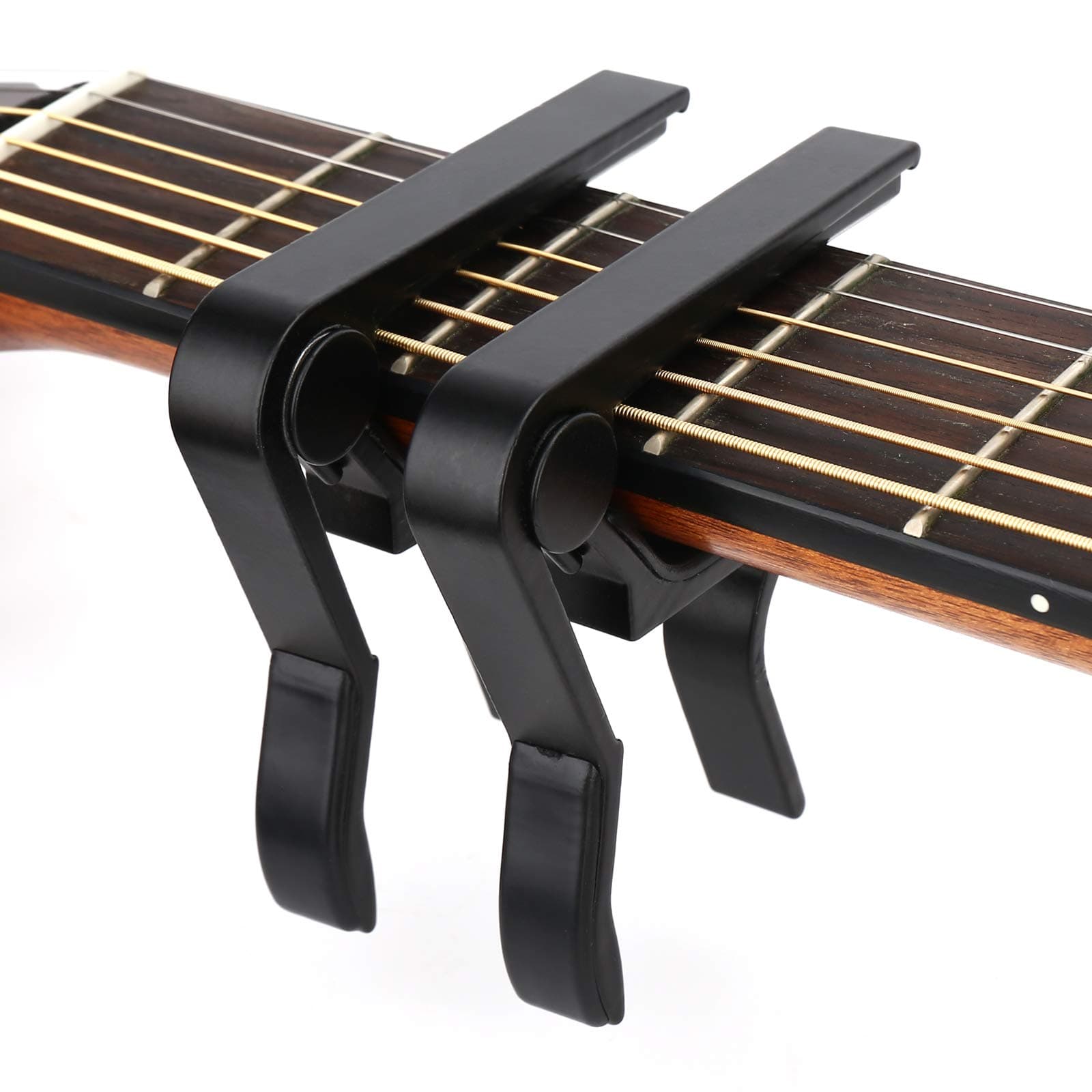 Guitar Capo 2 pack, Capo for Acoustic and Electric Guitar, Ukulele, Bass, Banjo, Mandolin