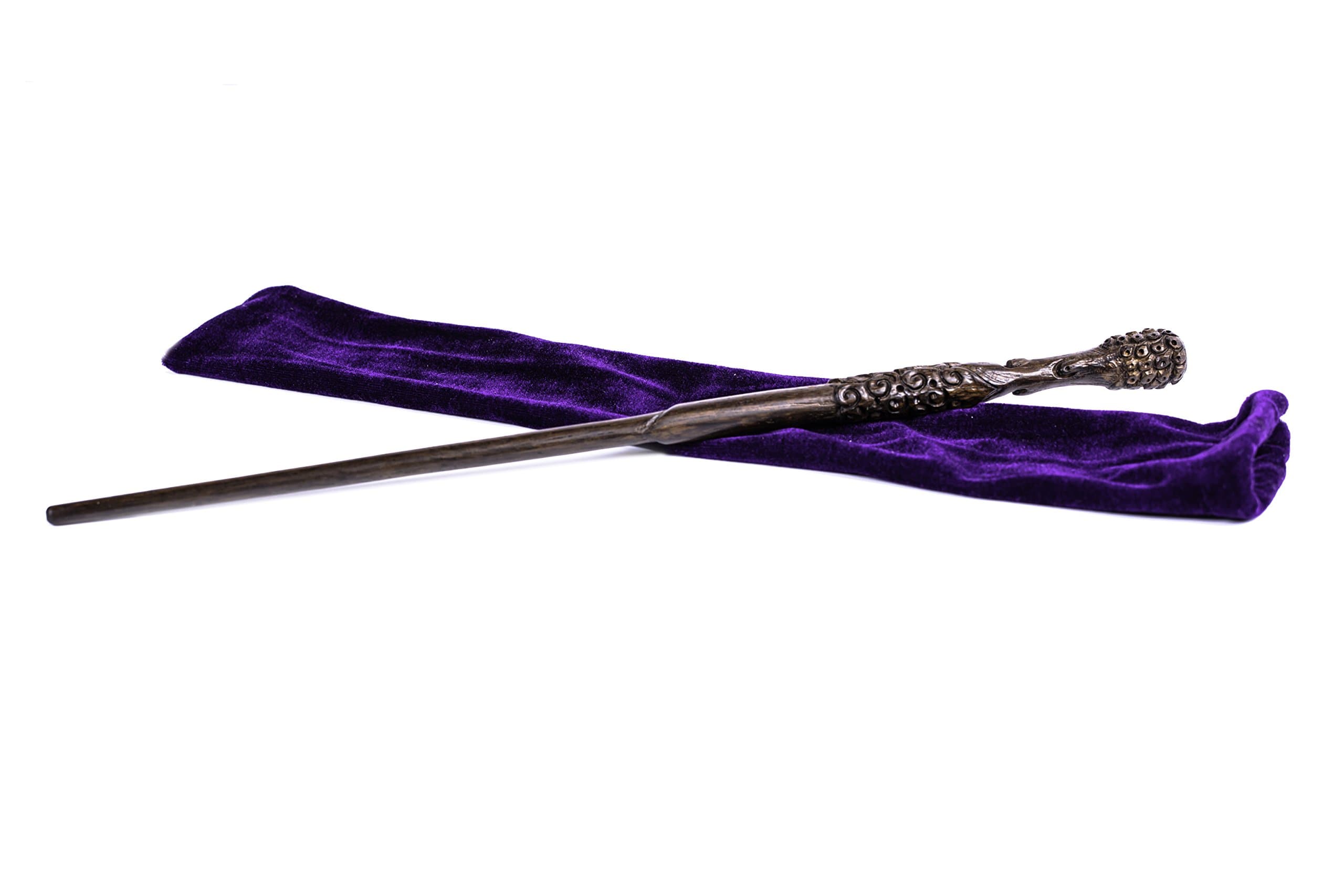 Fine Handcrafted Solid Wood Magic Wand for Witches and Wizards, The Faithful Dark Brown