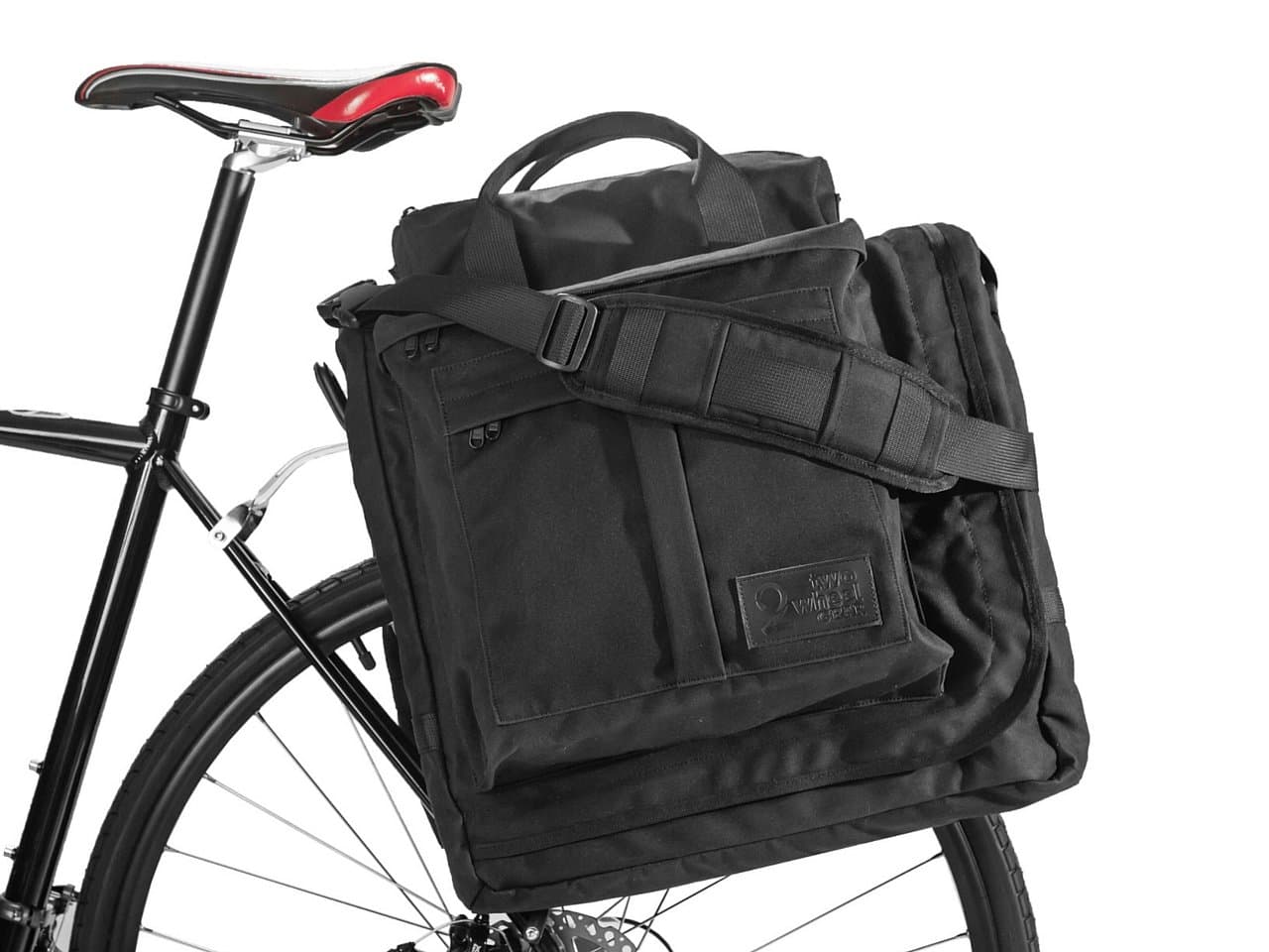 Two Wheel Gear - Executive 2.0 Garment Pannier - Military Waxed Canvas Commuter Suit Bag