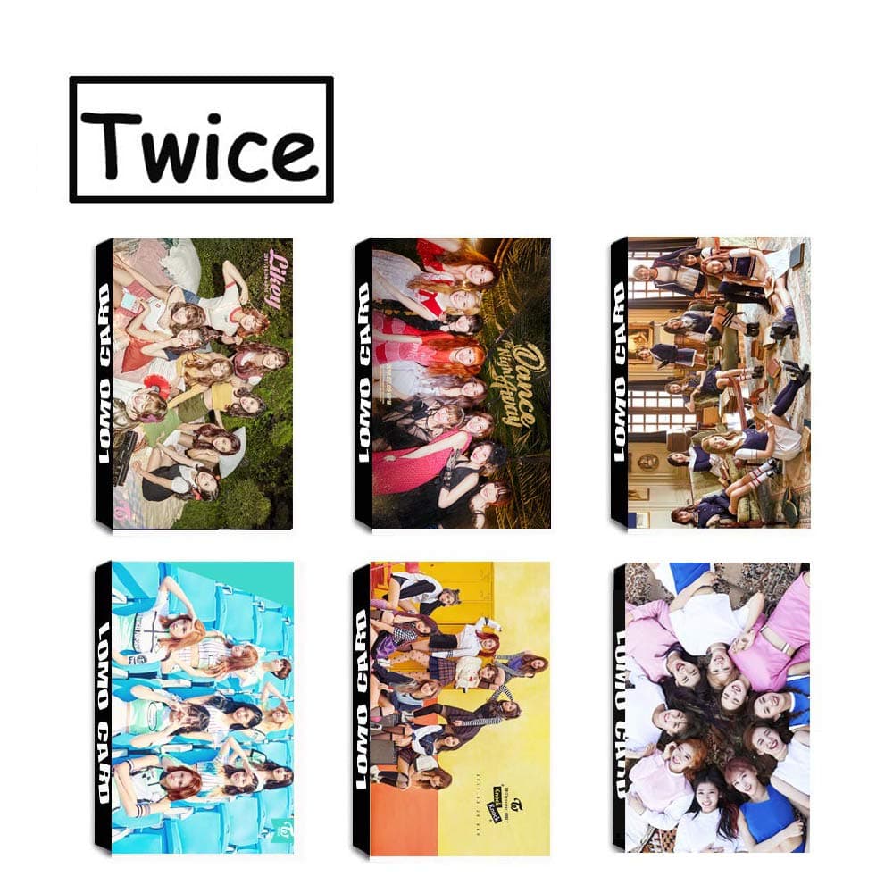 6 Pack / 180 Pcs Kpop Twice Album Photo Poster Lomo Card With Greeting Card Box