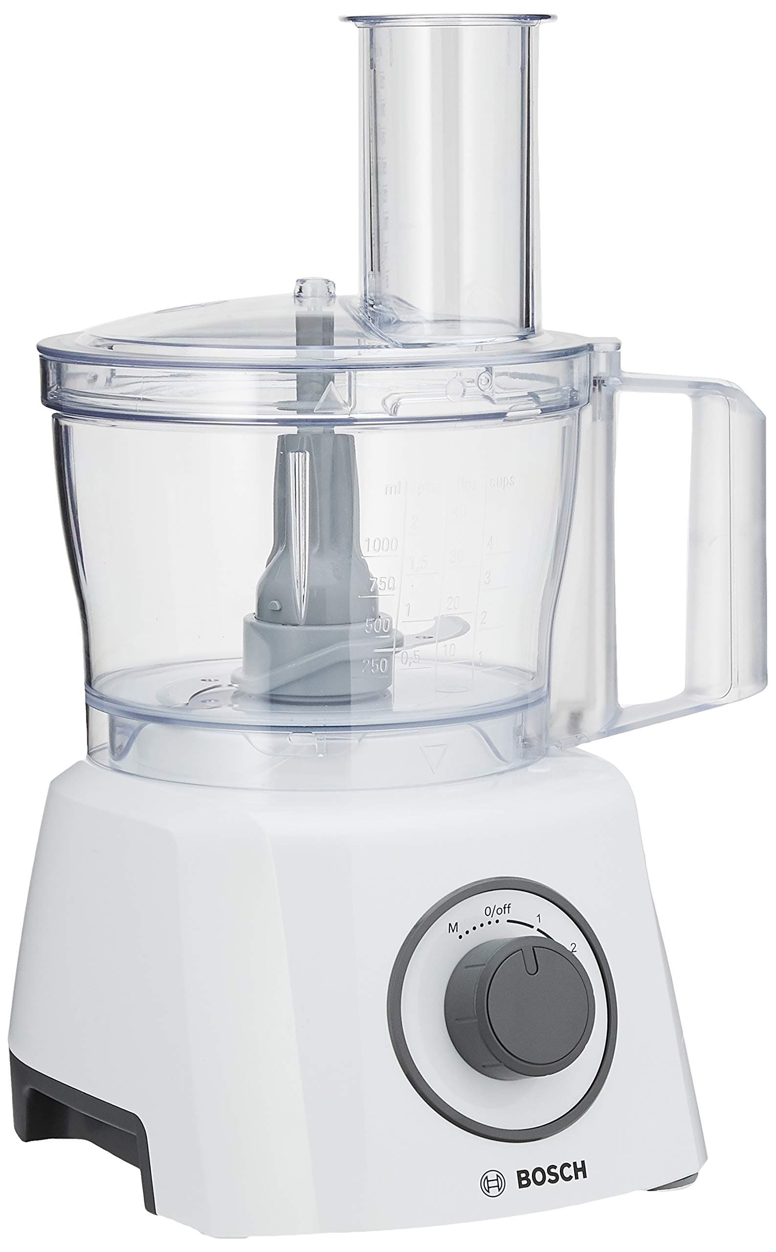 Bosch mcm3200wgb 800 W 2.3L Grey, White – 2.3 Litre Food Processor, Grey, White, Stainless Steel, Plastic, 800 W)