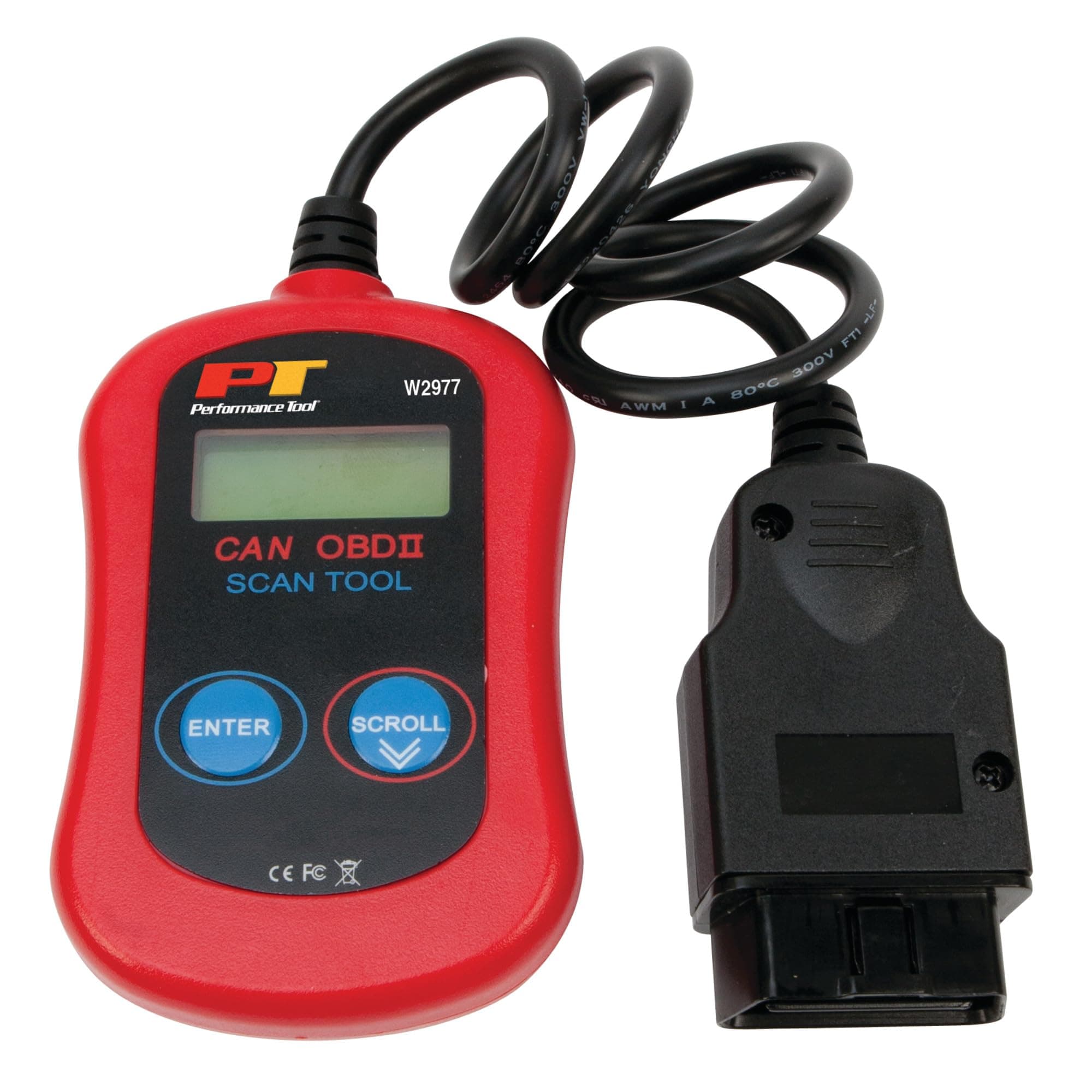 Performance Tool W2977 CAN OBD II Scanner for Check Engine Light & Diagnostics, Direct Scan and Read Out