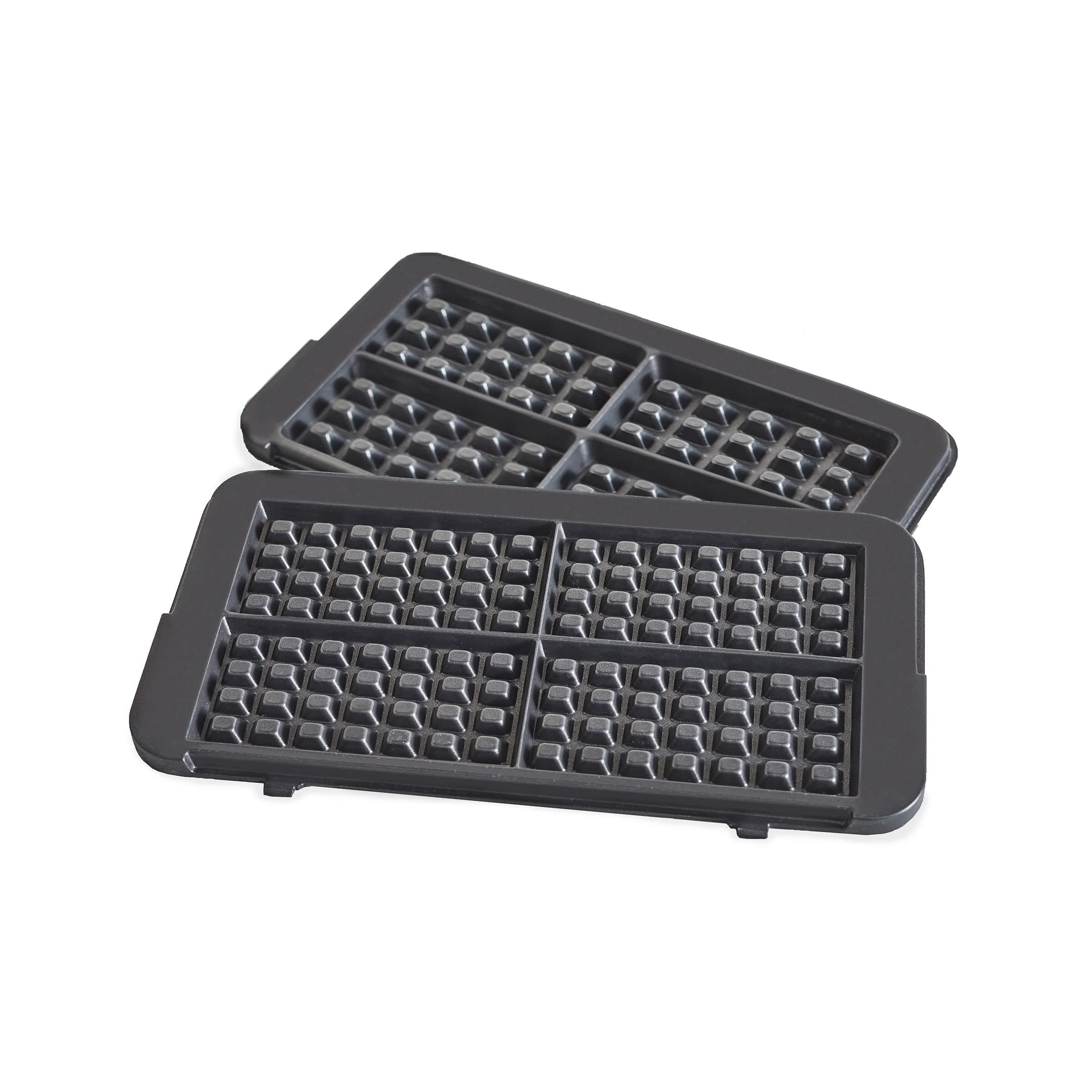 Healthy Ceramic Nonstick Reversible Waffle Plates for 6-in-1 Contact Grill and Griddle, Dishwasher Safe, PFAS-Free