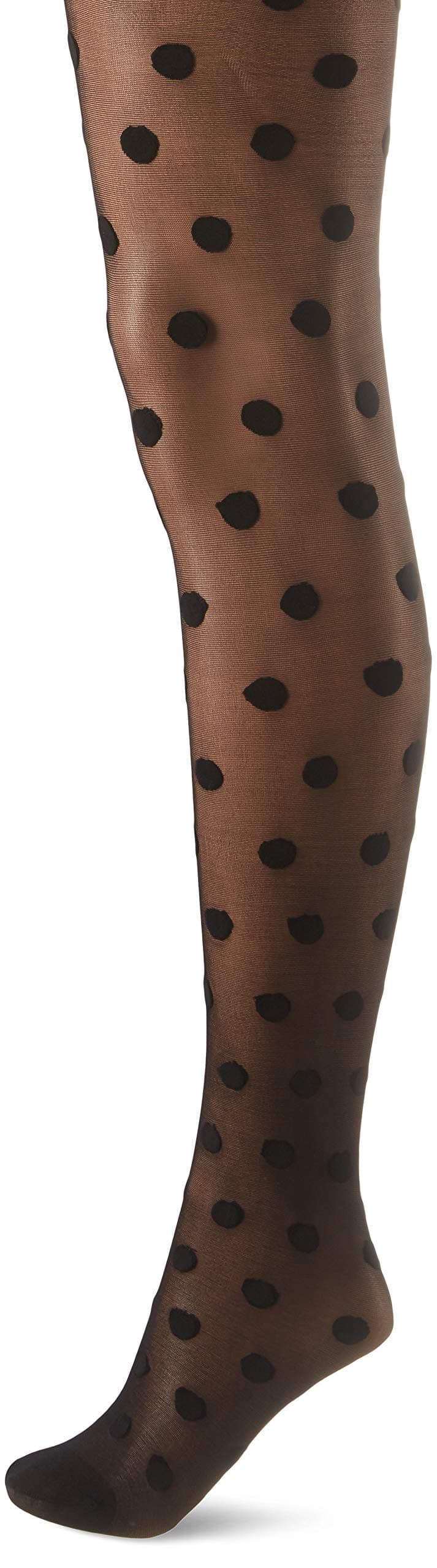 PENTITrendy 30 Den Big Dots Women Tights (S/M, Black)