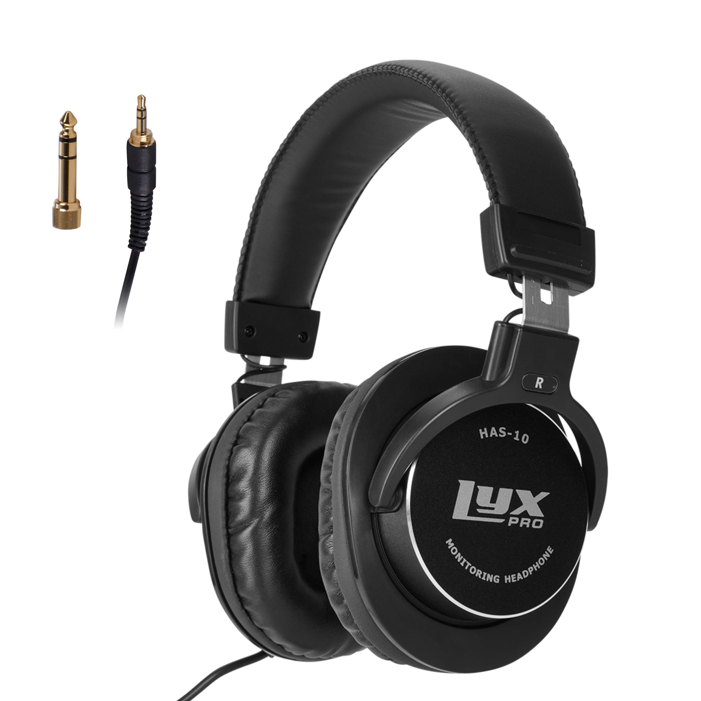 LyxPro HAS-10 Closed Back Over Ear Professional Studio Monitor and Mixing Headphones,Music Listening,Piano,Sound Isolation, Lightweight and Flexible