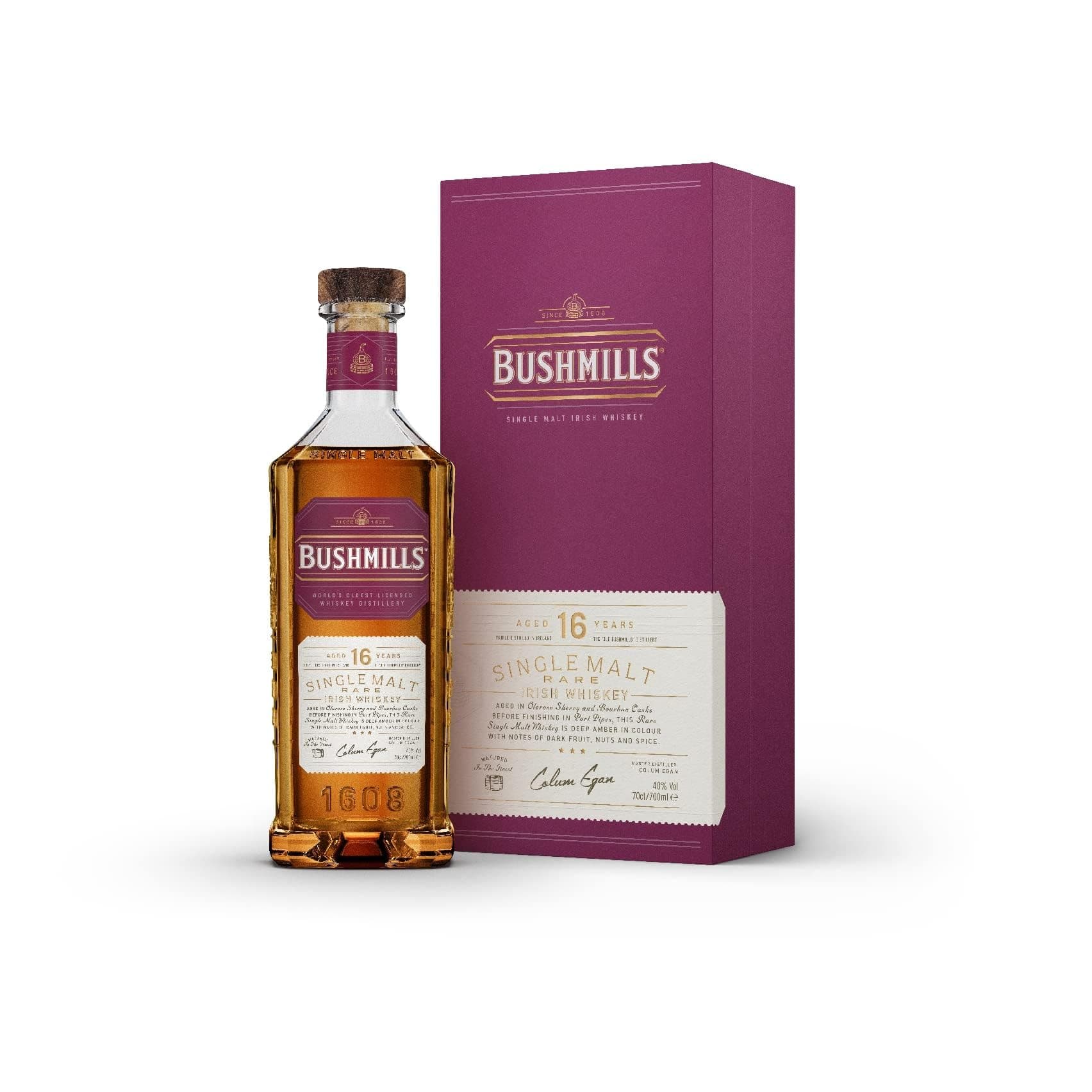 16 Year Old Single Malt Irish Whiskey 40% Vol 70Cl