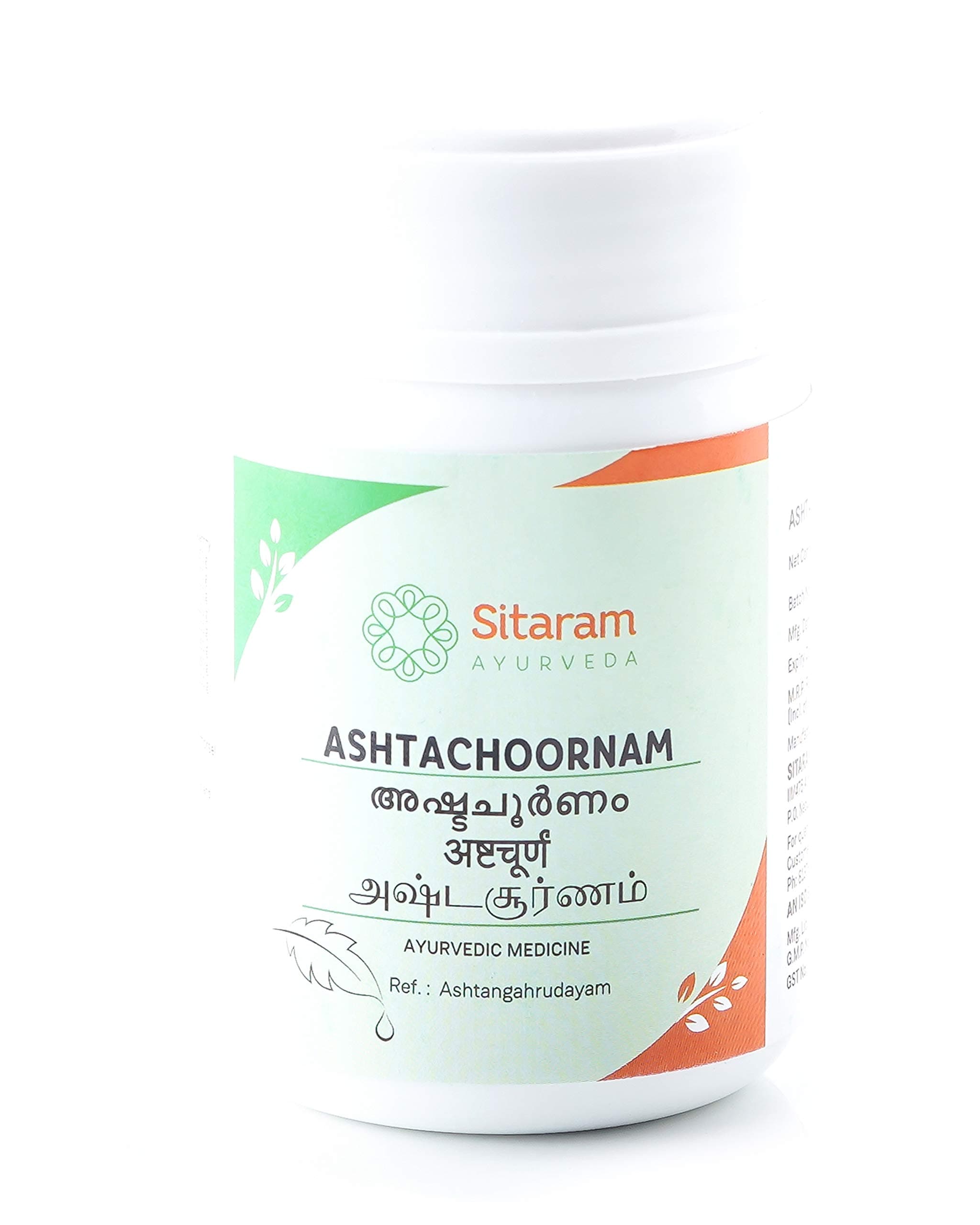 Sitaram Ashta Choornam 50gms (Pack of 2), Herbal Ayurvedic Appetite Stimulant and for Relief from Digestive Disorders