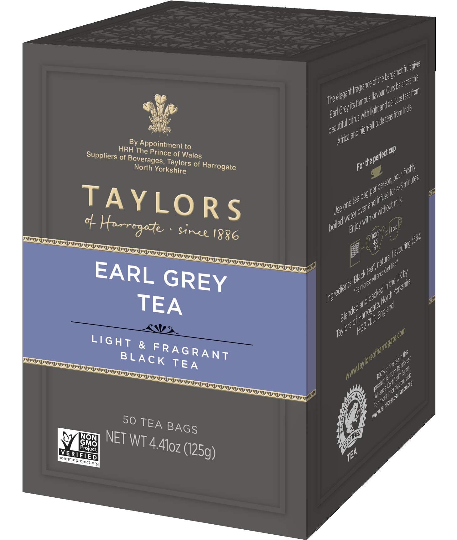 Earl Grey Tea, 50 Count, Black