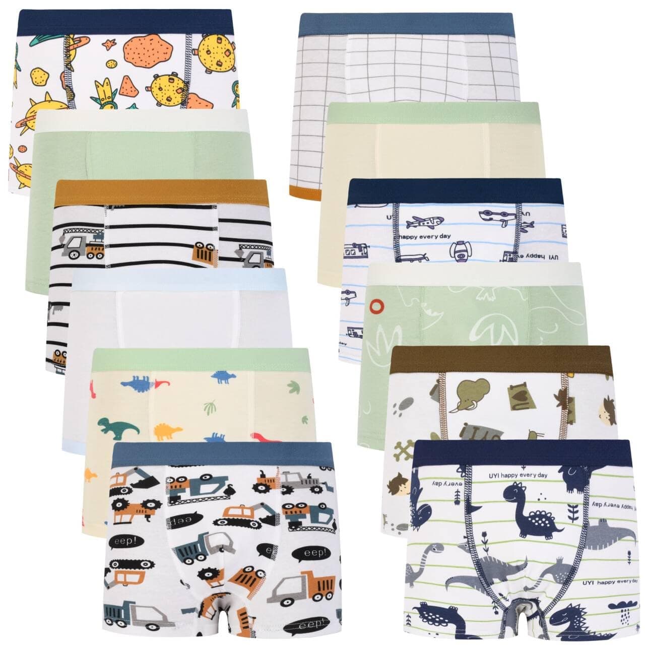 Boys Kids Soft Cotton Fashion Boxer Briefs Toddler Breathable Underwear