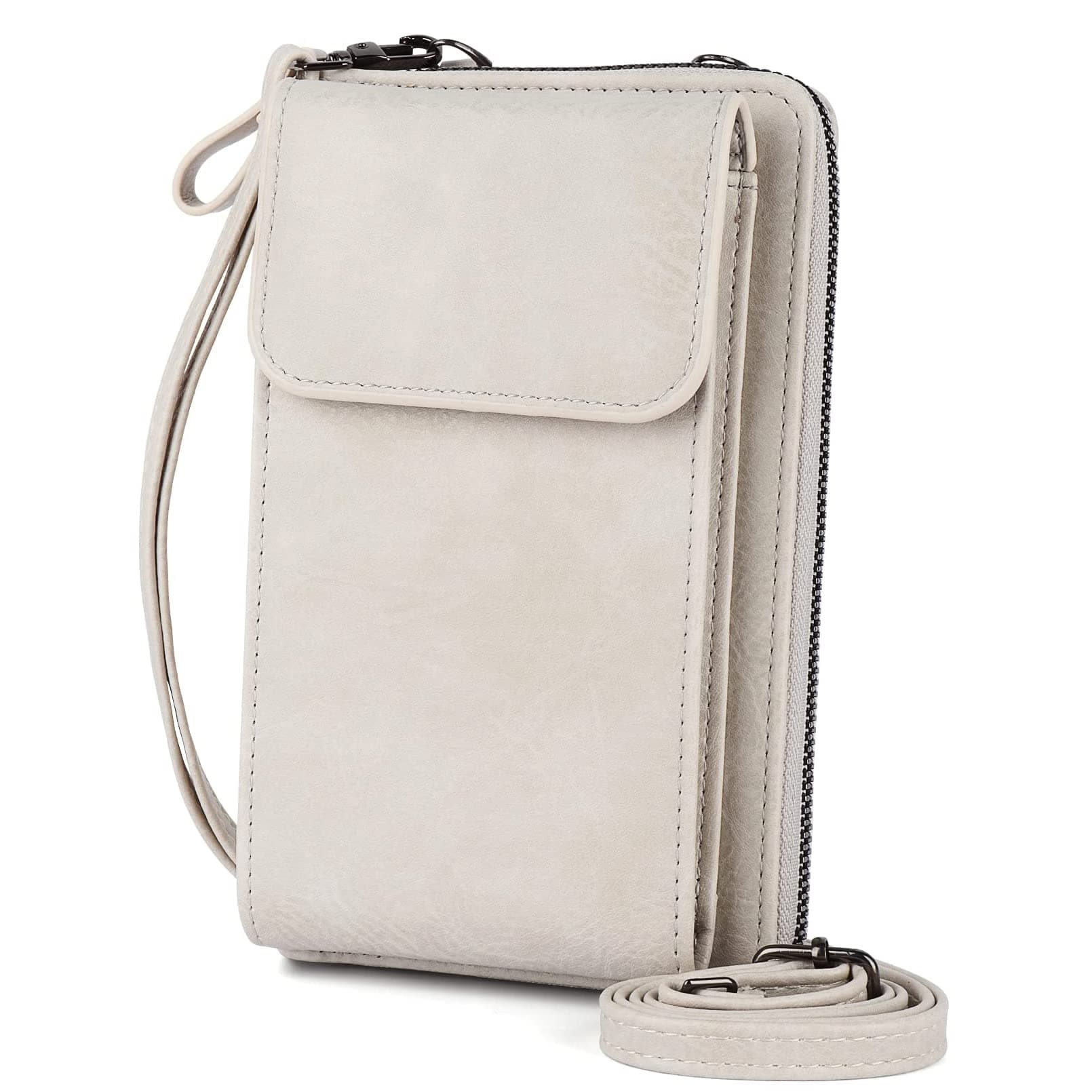 Crossbody Phone Bag for Women, PU Leather Ladies Cross Body Handbags Mobile Phone Pouch with Adjustable Strap Card Slots, Small Cellphone Shoulder Bags Coin Purse Wallet Gifts for Women