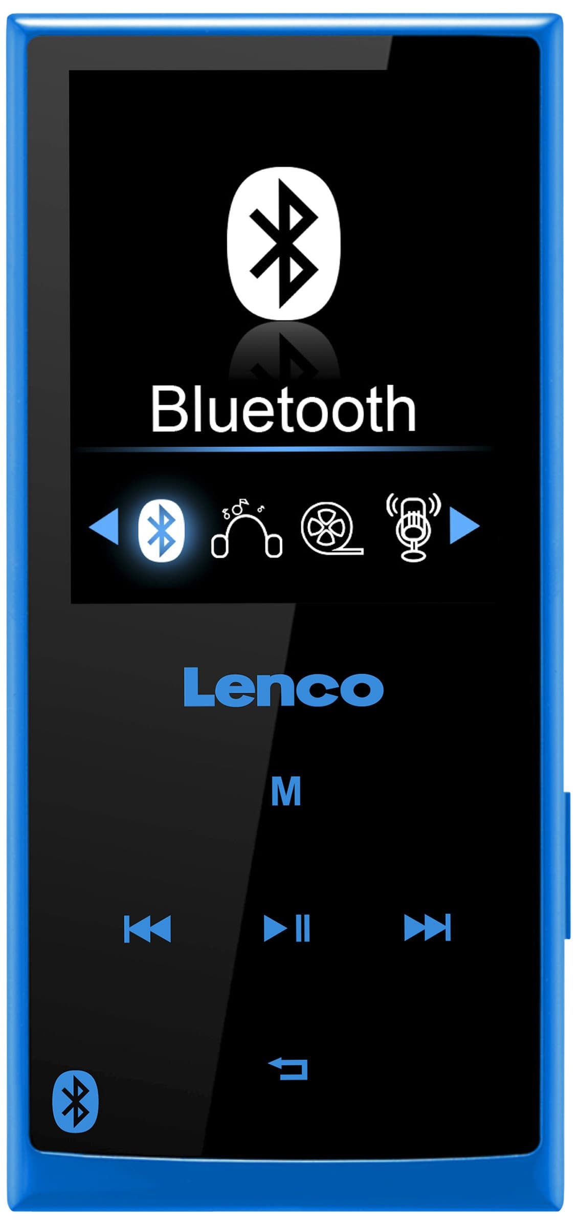 Lenco XEMIO-760 Bluetooth MP3/MP4 Player with Functionality - 8 GB, 2 inches, Blue