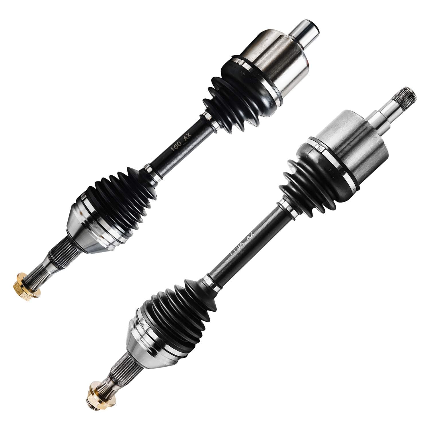 Detroit Axle - Front CV Axle Shafts for Chevrolet Impala Monte Carlo Pontiac Grand Prix Buick Regal LaCrosse Allure Century Olds Silhouette Intrigue, 2 CV Axle Shafts Assembly Replacement