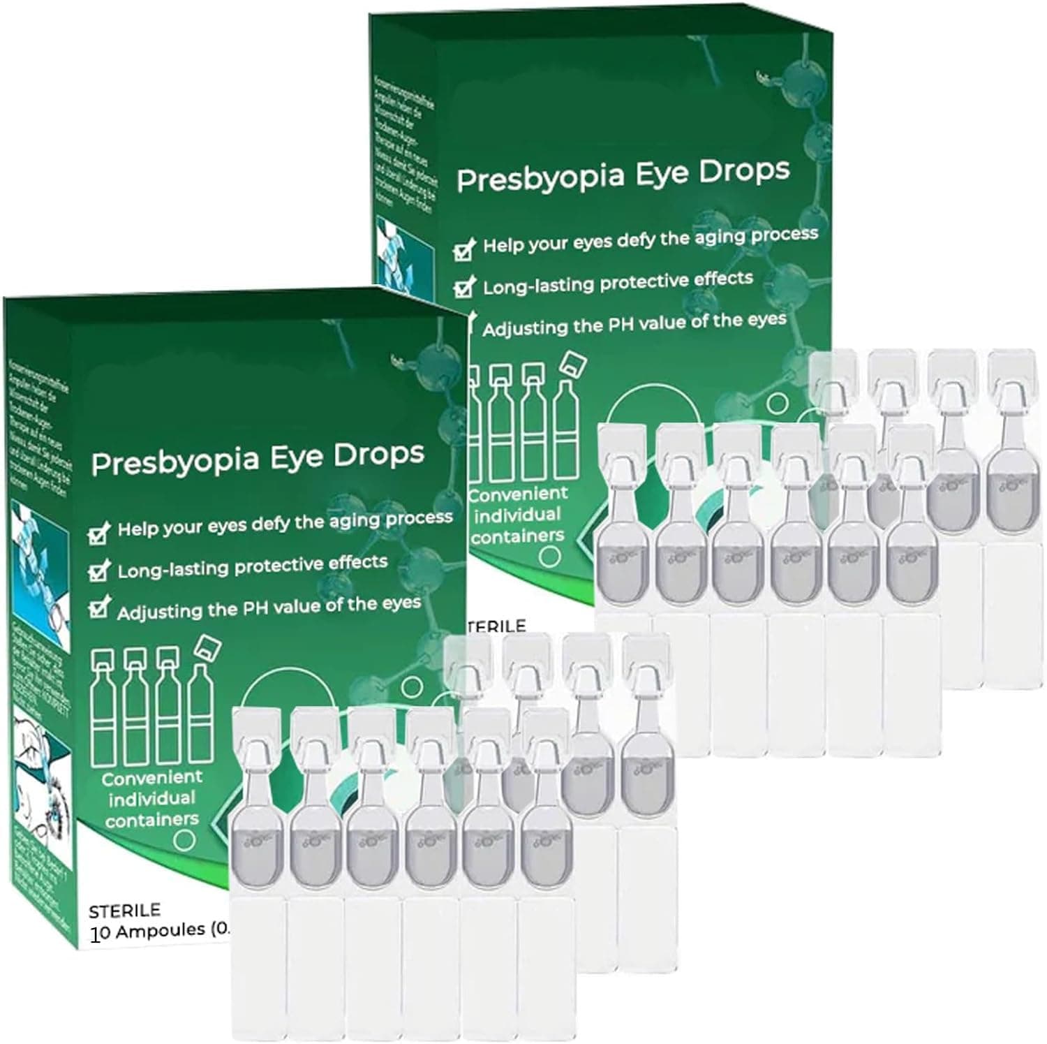 Presbyopia VisionRestore Eye Drops, Presbyopia Recovery Treatment Drops, Presbyopia Eye Drops, for All Seniors (2box)