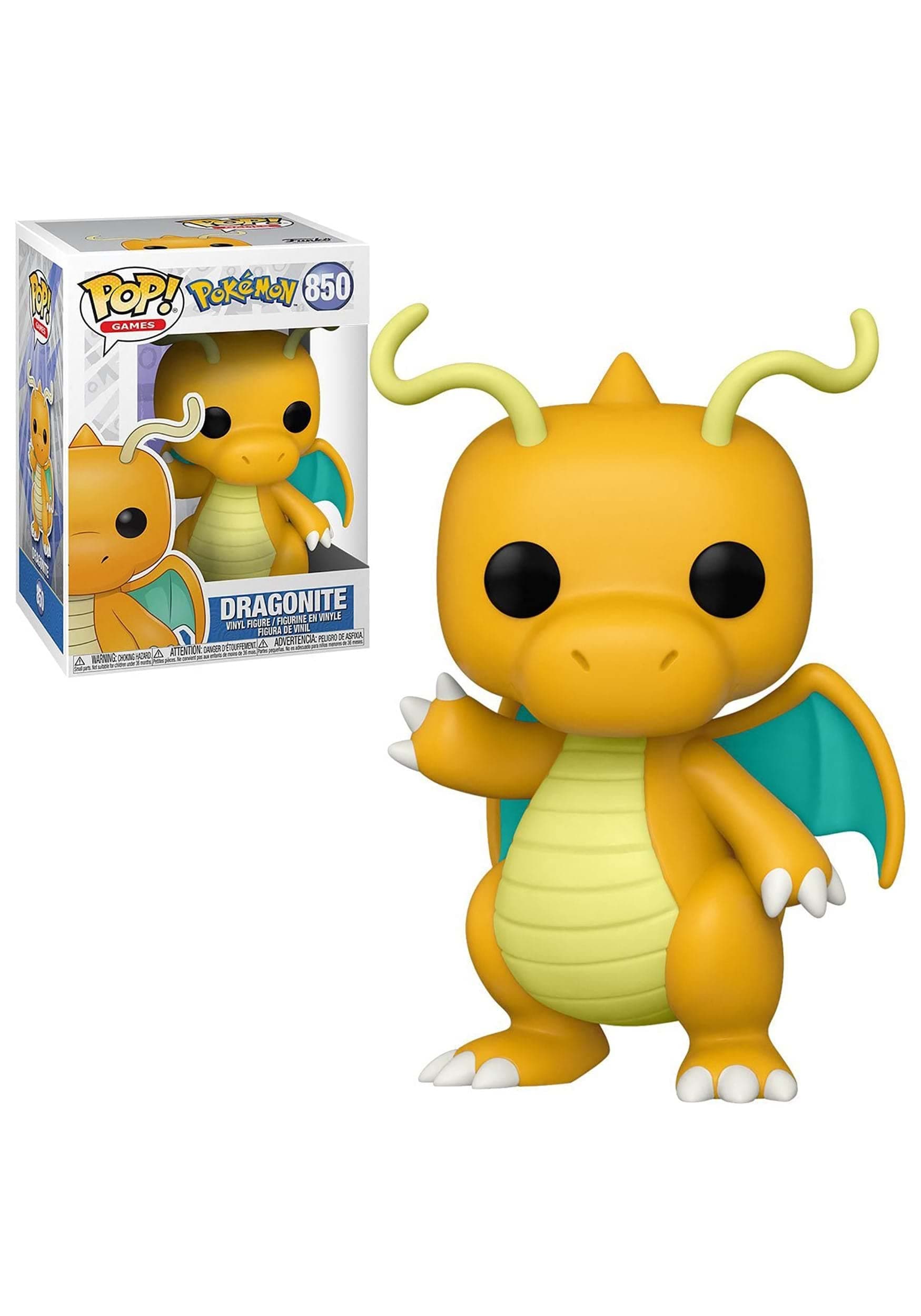 Pop Games: Pokemon S8 - Dragonite - Collectable Vinyl Figure - Gift Idea - Official Merchandise - Toys for Kids & Adults - Video Games Fans - Model Figure for Collectors and Display