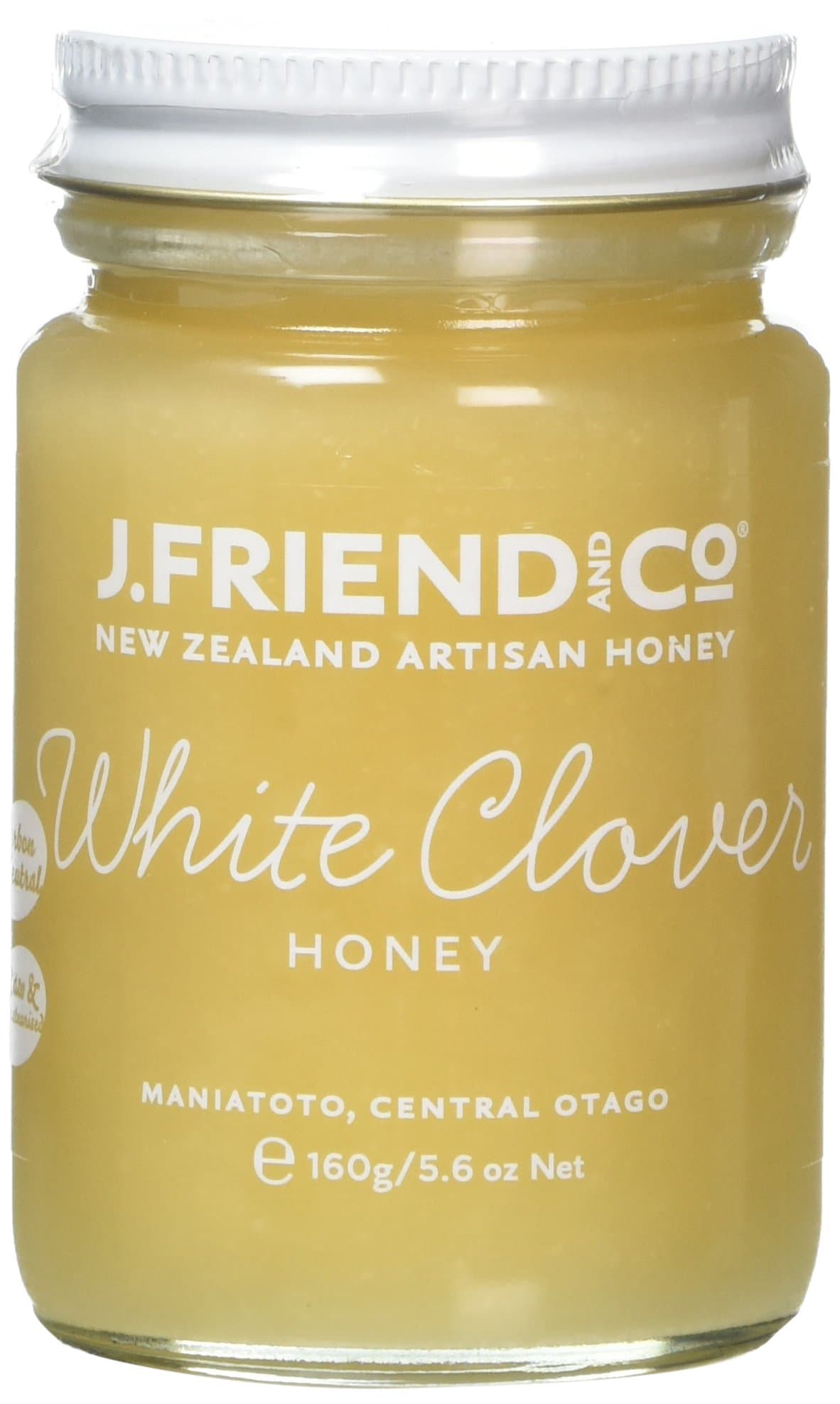J Friend and Company Organic White Clover Honey 160 g