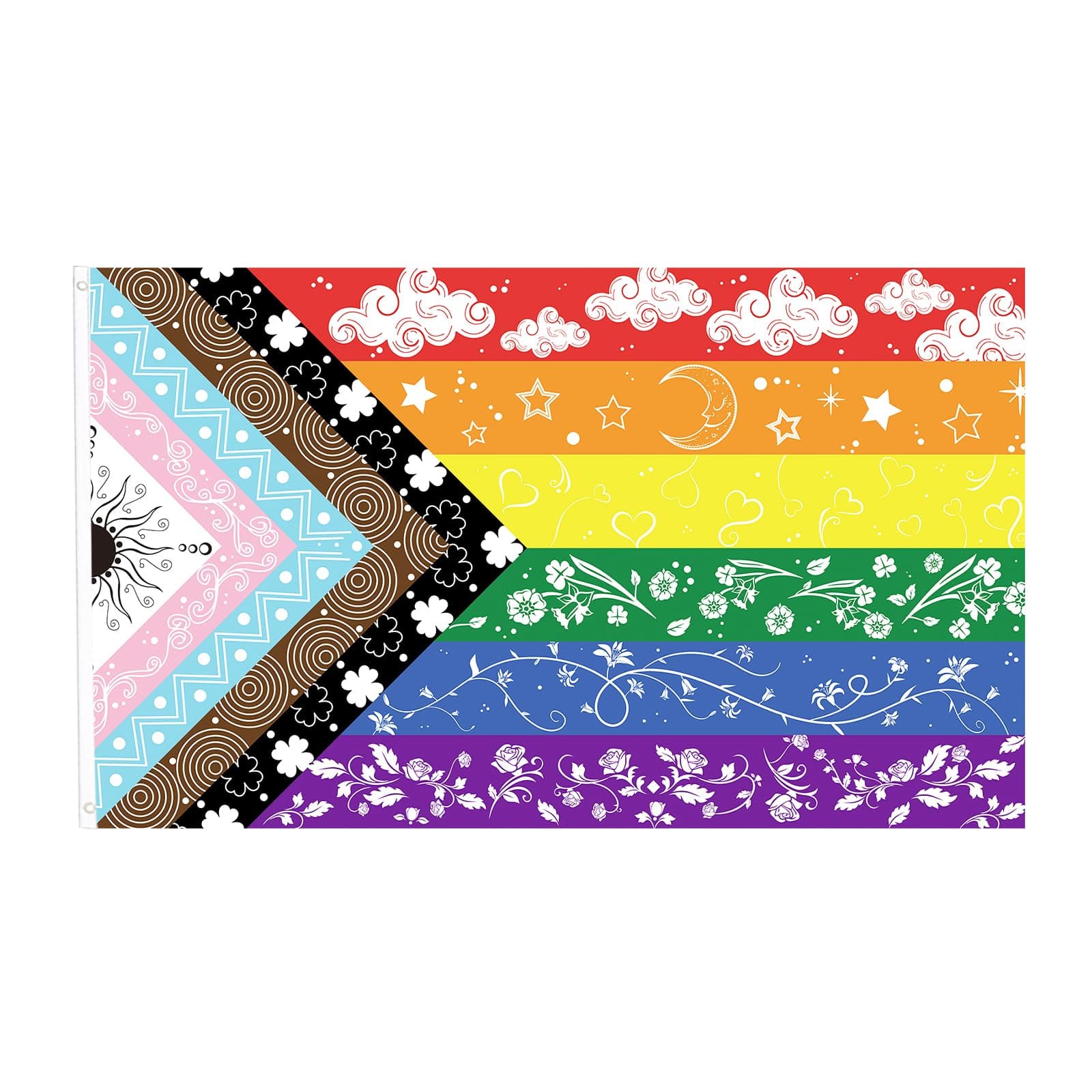 SHCHME Rainbow Flag 3x5Ft Pride Flag Lesbian Gay Parade Flags LGBTQ Pride Banner for Outdoor Party Decorations Flag LGBT Festivals