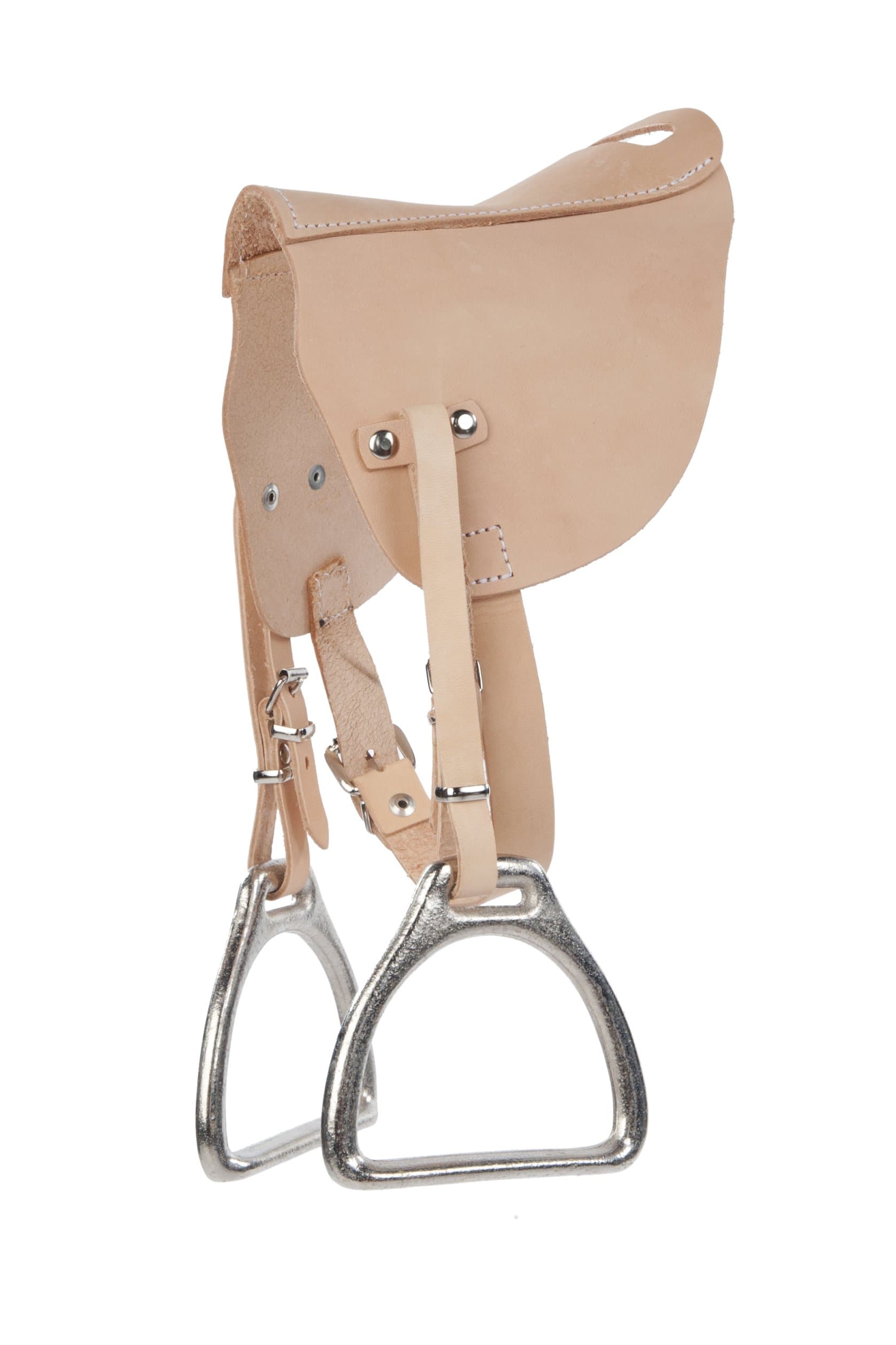 Helga Kreft Helga Kreft50036 30 x 20 x 6 cm Natural Saddle with Stirrups for Rocking Horse