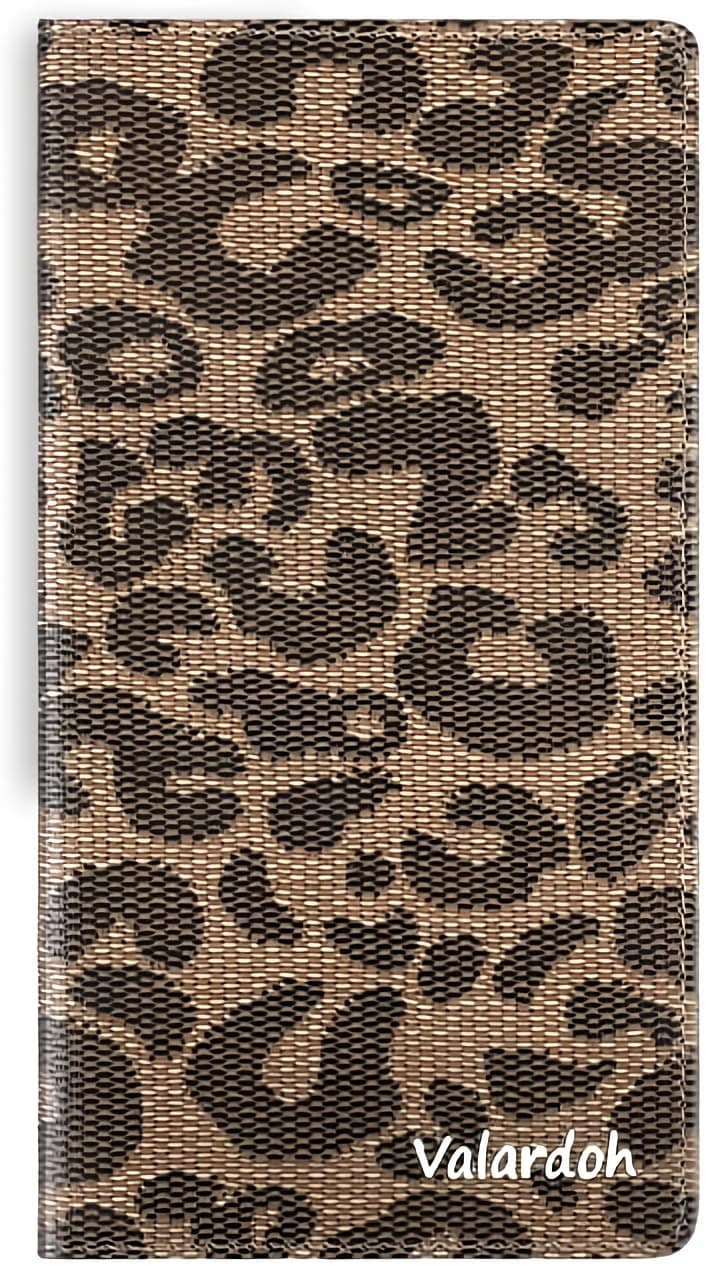 Valardoh Premium Car Registration and Insurance Card Holder, Car Document Holder for Cards, Driver License & other Essential Documents (Large, Leopard)