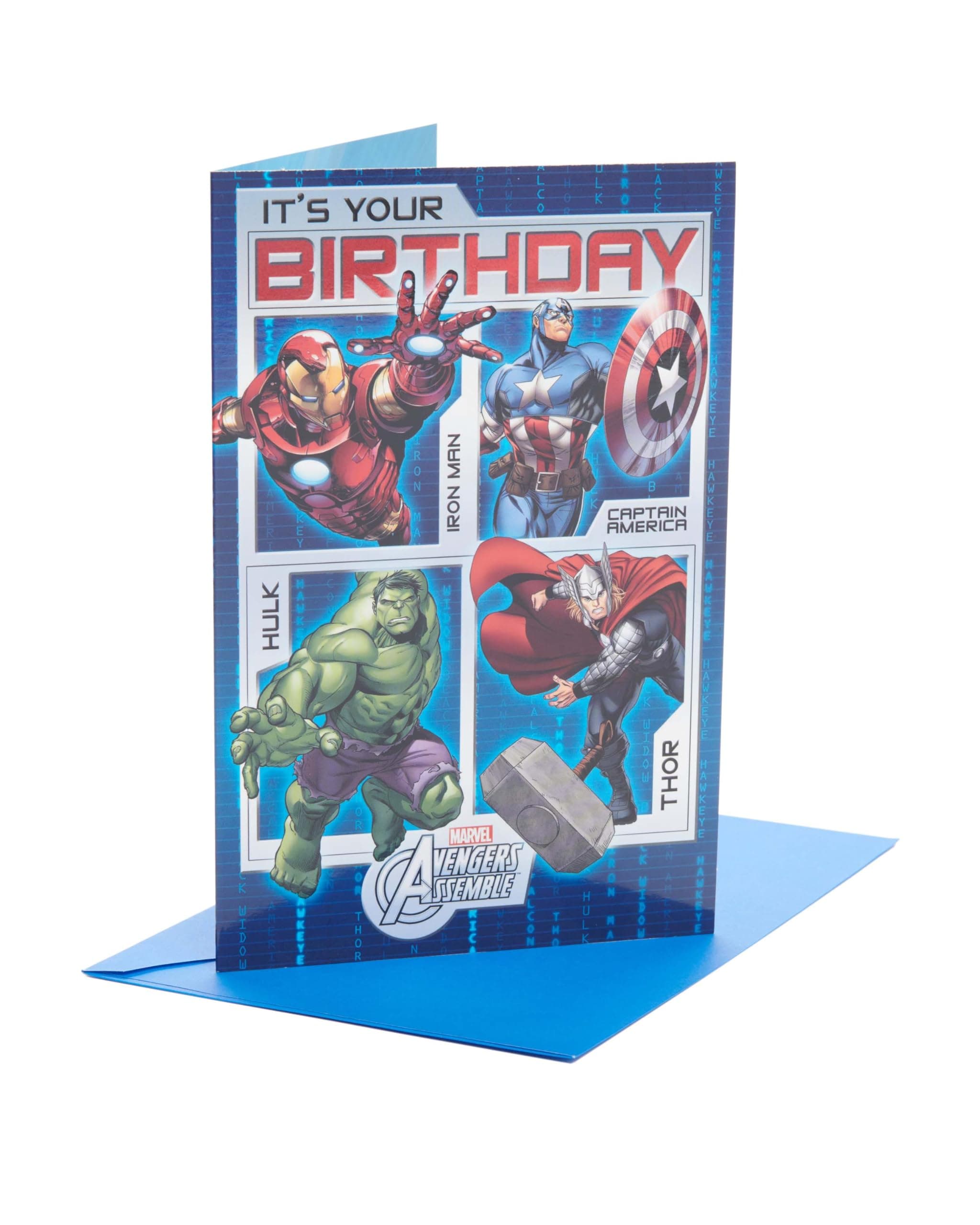 Disney Marvel Avengers Assemble Birthday Greeting Card Disney Character Cards