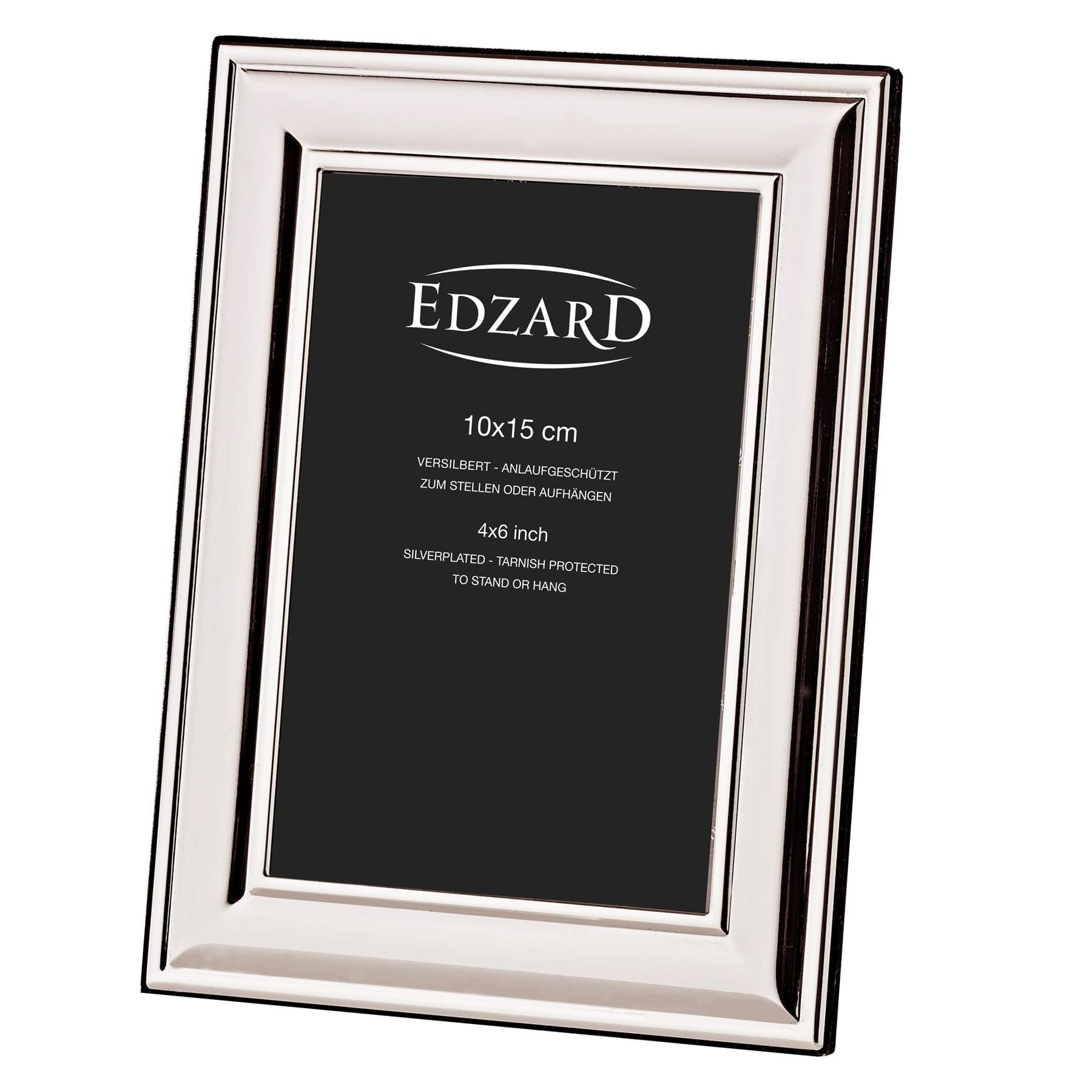 Edzard Photo Frame Sunset, 4x6 inch (10x15 cm), Silver Plated Picture Frame, Tarnish Protected