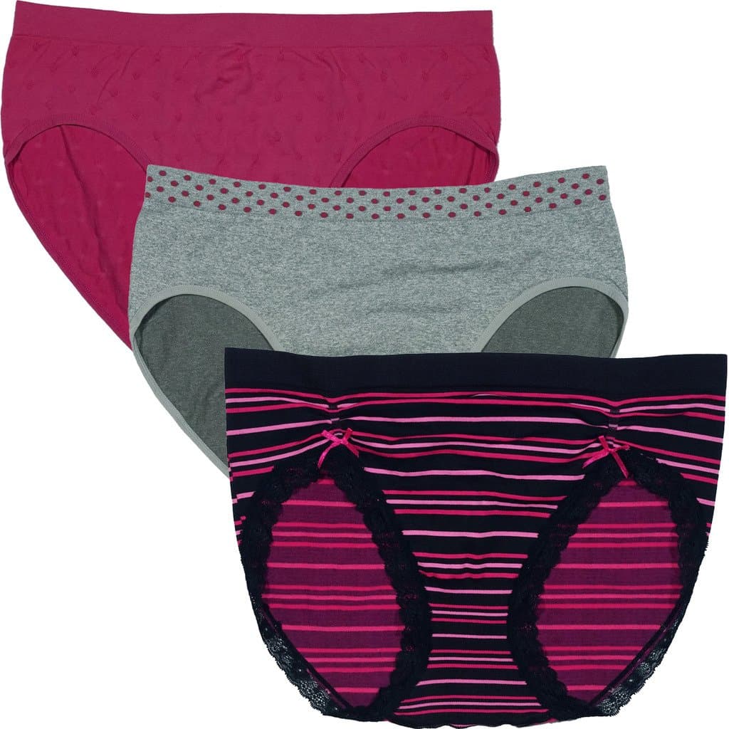 Women's Plus Size Multi Pack Women's Panties Bikini Briefs