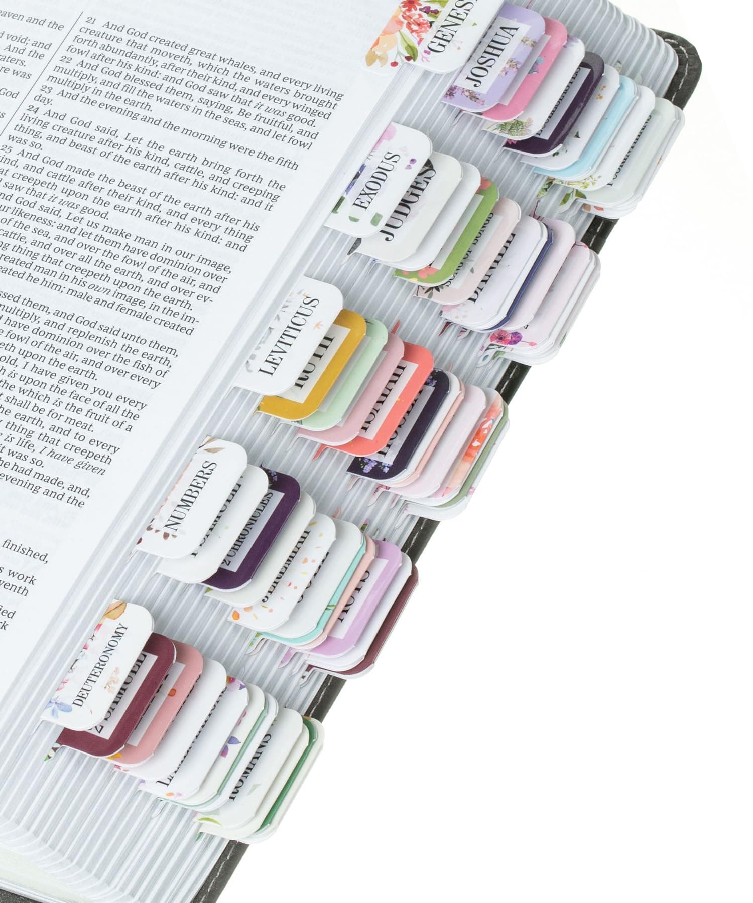 Mr. Pen- Bible Tabs, 120 pcs, Floral Design, Laminated Bible Tabs for Study Bible, Bible Tabs Old and New Testament Bible Book Tabs, Bible Tabs for Women, Tabs for Bible, Mothers Day Gifts