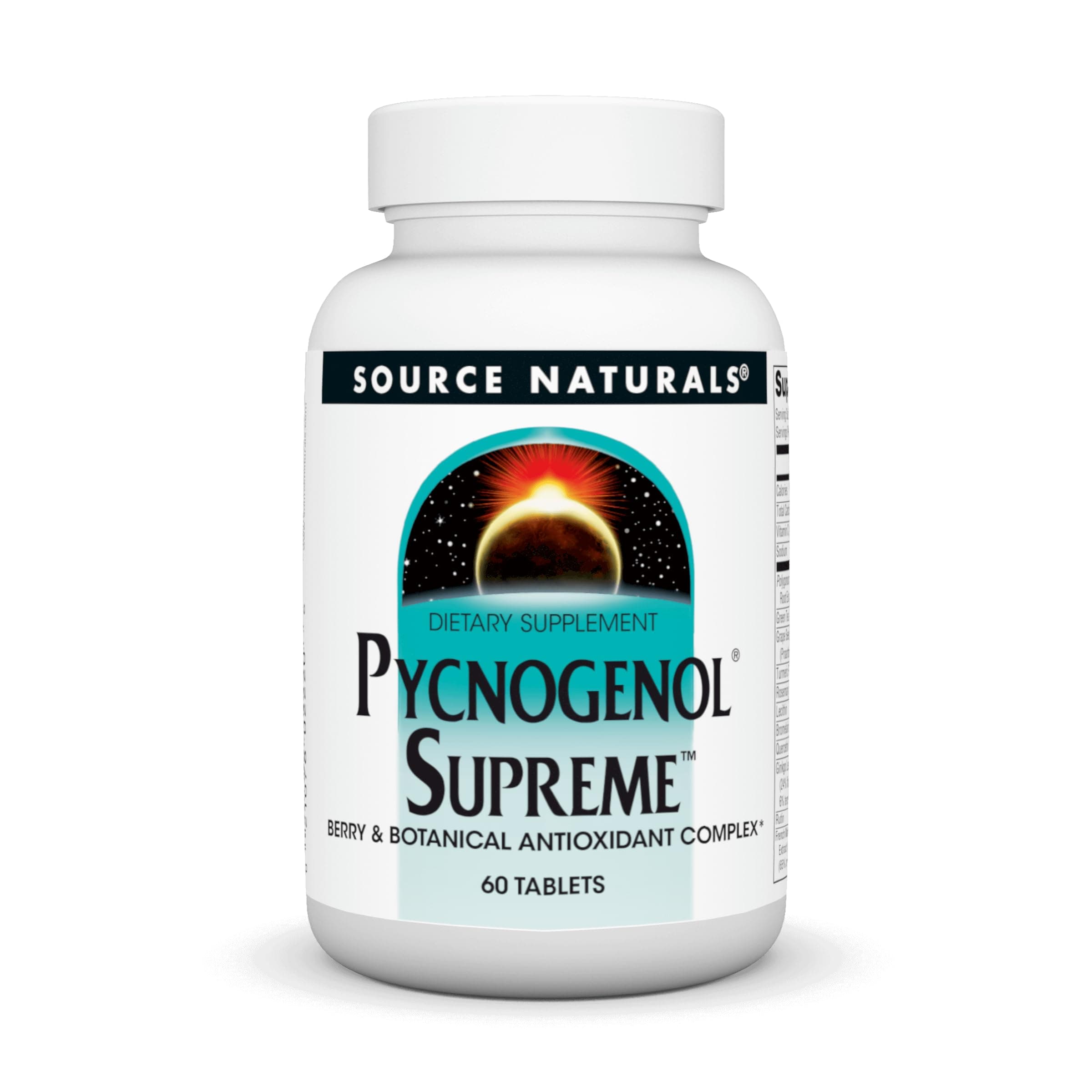 Pycnogenol Supreme, Berry & Botanical Antioxidant Complex, 60 Tablets