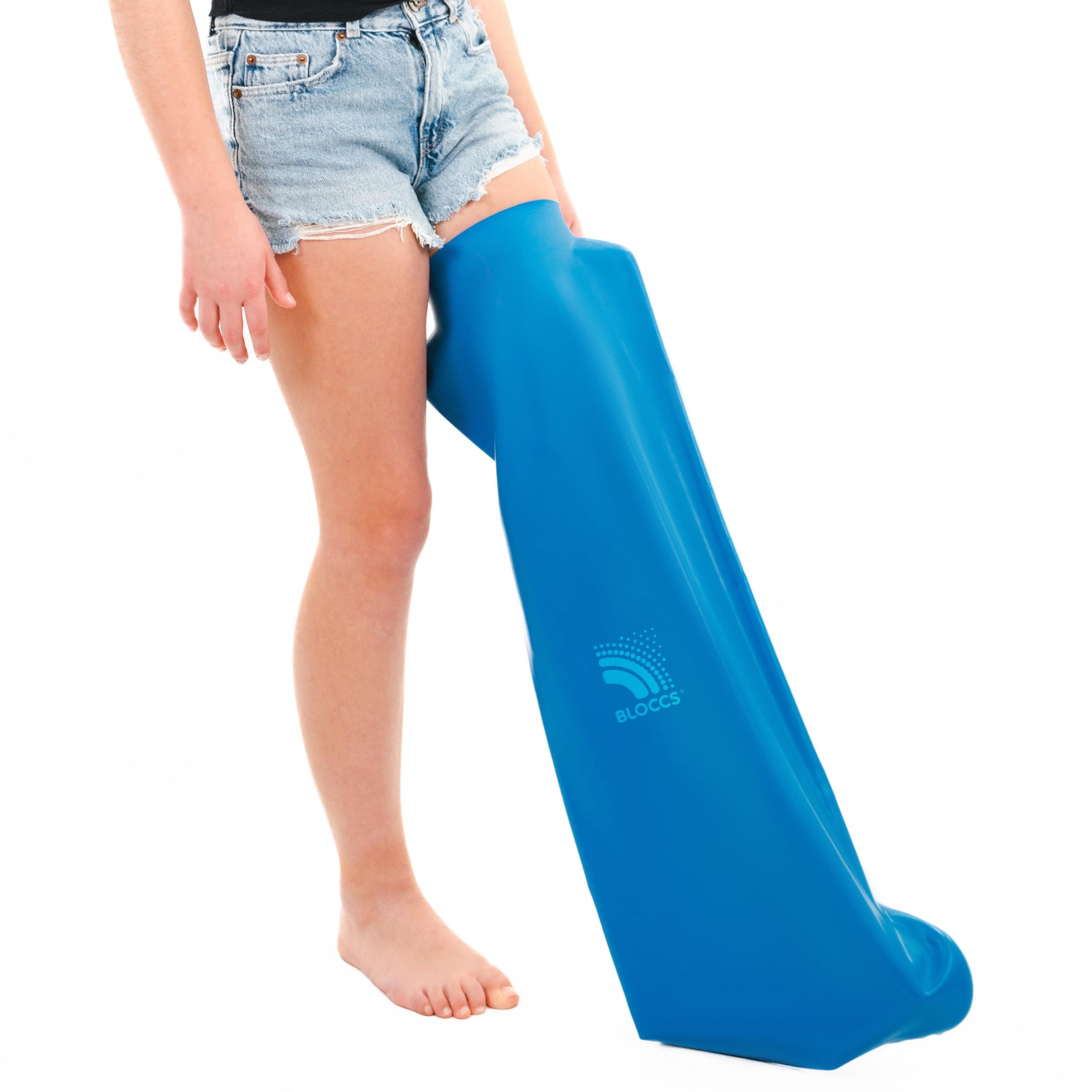 Bloccs Waterproof Plaster Cast Covers Leg, Swim, Shower & Bathe. Watertight Protector - #CL78-XL - Child Leg (Extra Large)