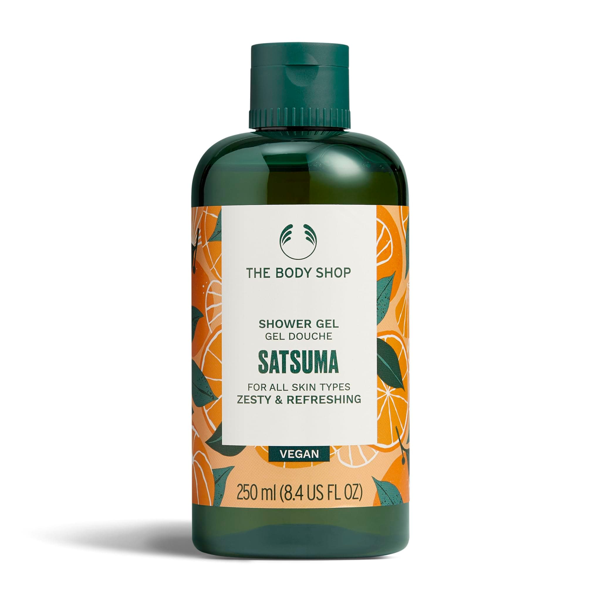 - The Body Shop Satsuma Shower Gel | Refreshes & Cleanses with Satsuma Extract & Aloe Vera | Zesty Citrus Fragrance | For All Skin Types | Vegetarian Formula | For Men & Women | 250ml