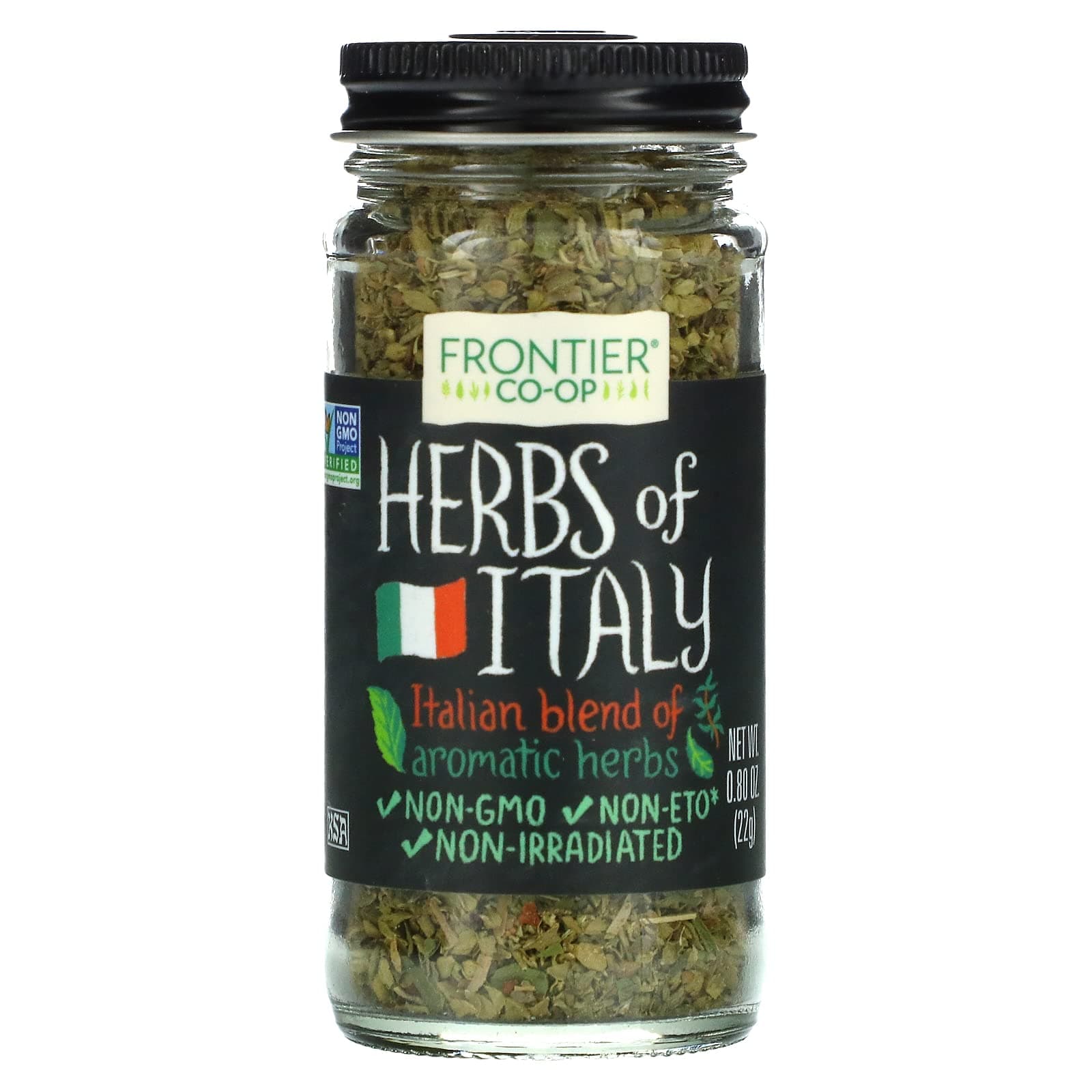 Accpo Frontier Natural Products Herbs of Italy, Italian Blend of Aromatic Herbs, 0.80oz (22g)