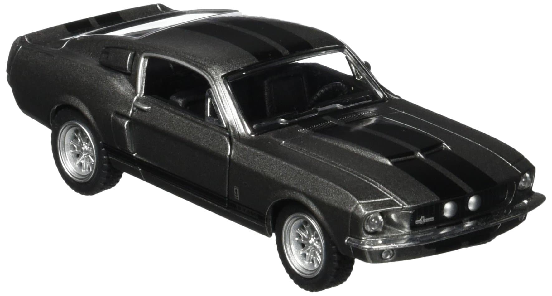 Kinsmart Scale 138 1967 Ford Shelby Mustang GT-500 Diecast Car (Grey)