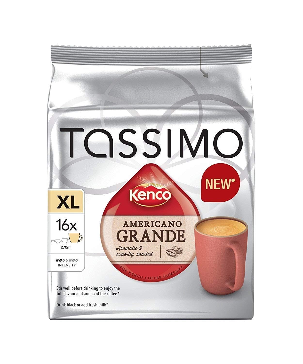 TassimoKenco Americano Grande 16 Per Pack