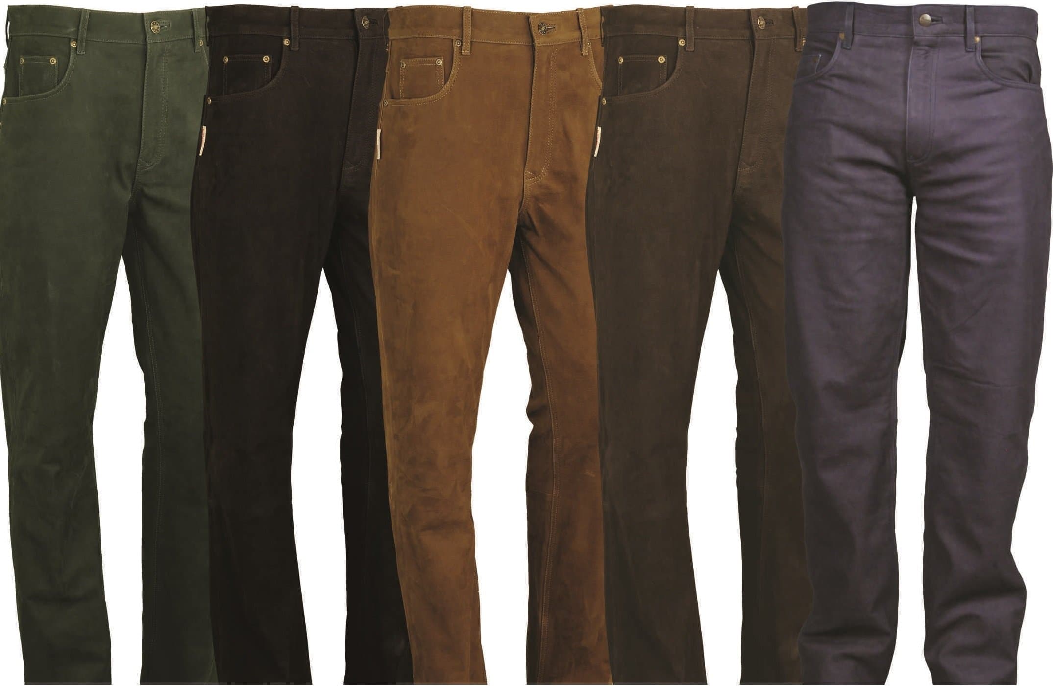 Leather trousers classic for Men / Womens-outdoor, motorcycle, riding, hunting or casual