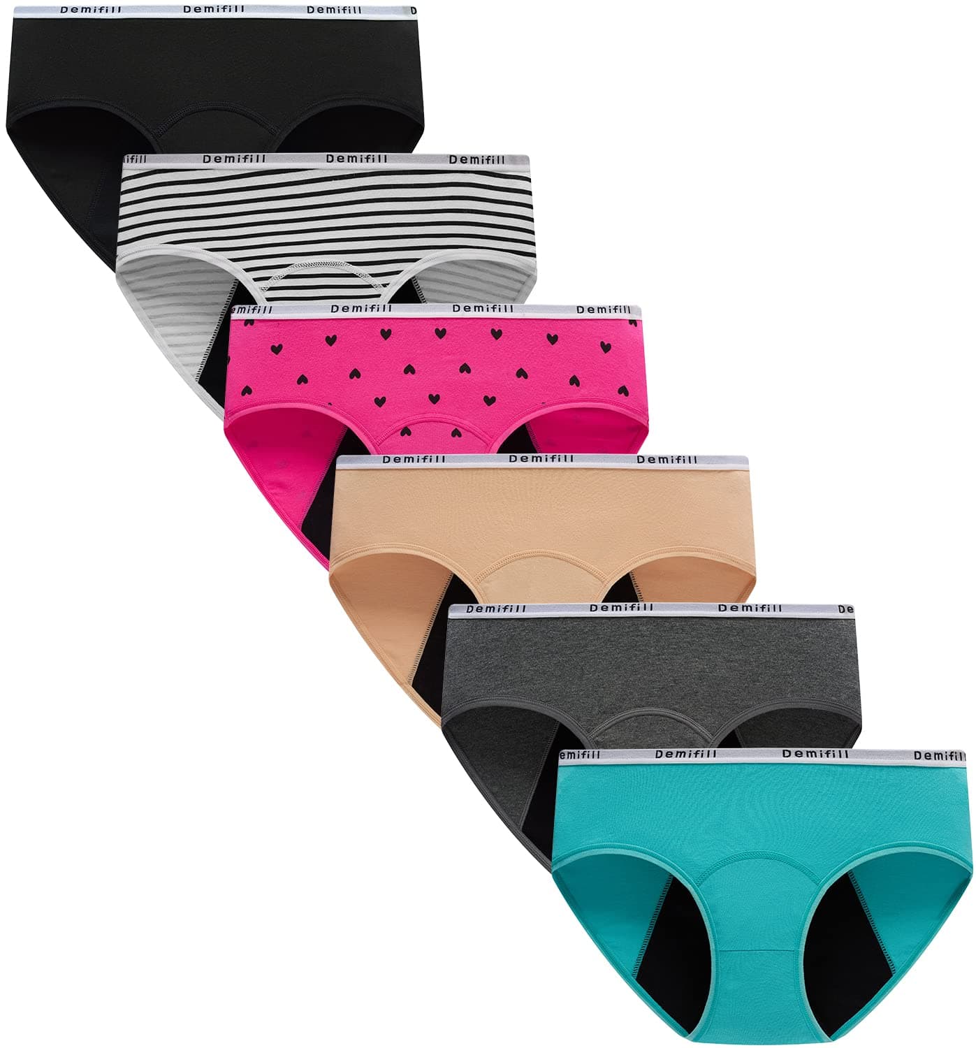 Demifill Teens Protective Underwear Leak Proof Panties Women Briefs