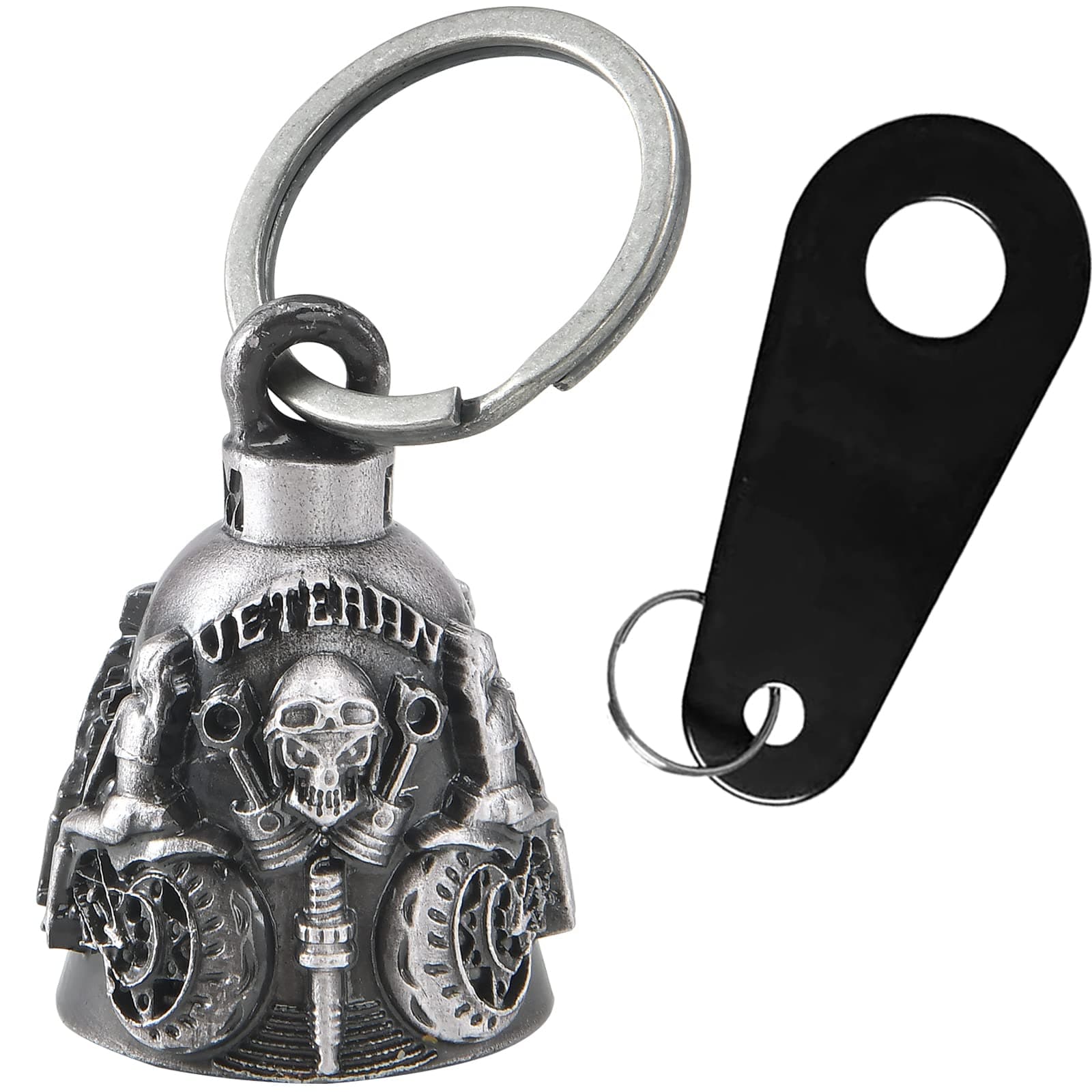 Motorcycle Bell for Bikers Women Men W/Hanger, Biker Bell for Riders, Good Luck Riding Bell Moto Accessories