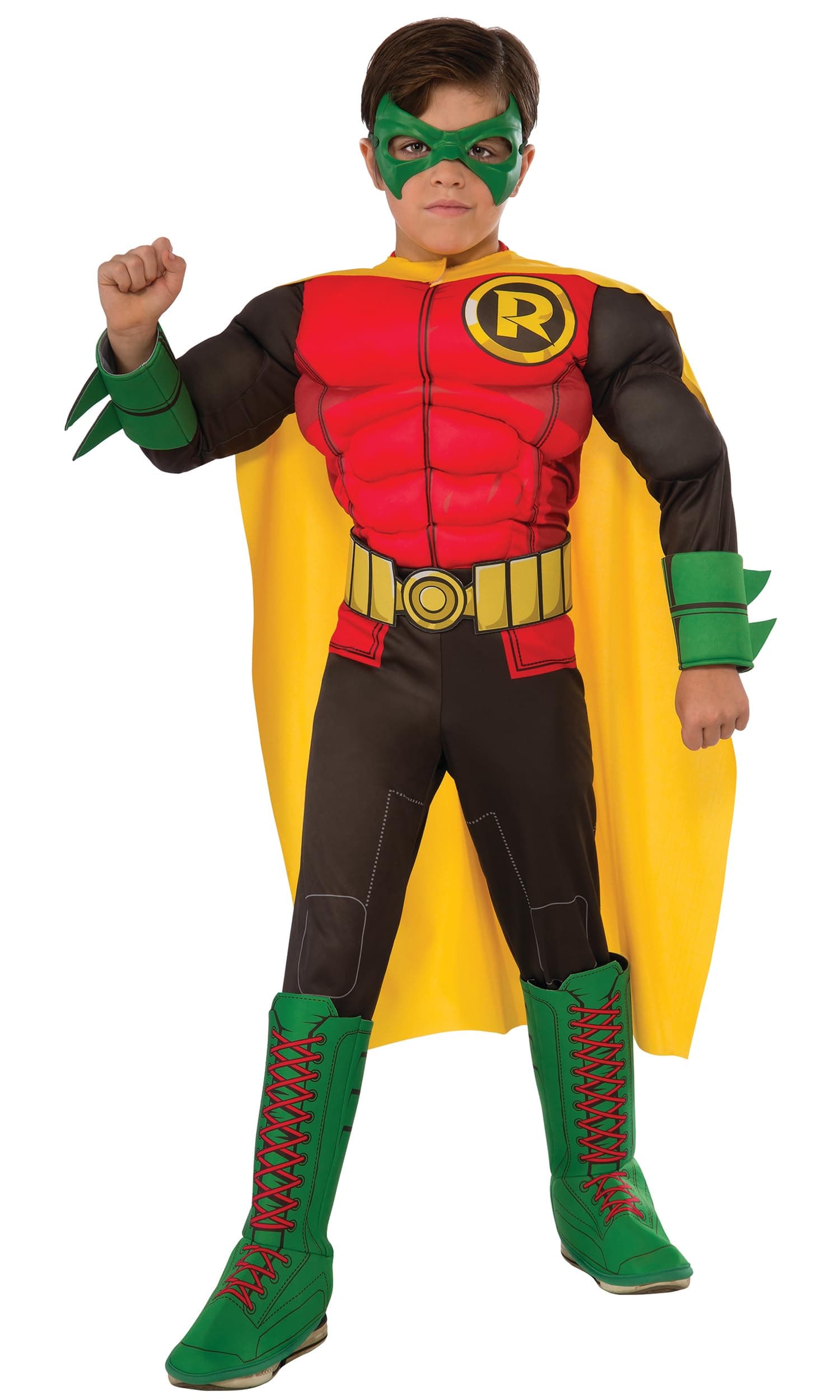 DC Teen Titans: Robin Deluxe Costume for Kids, Boy's Medium