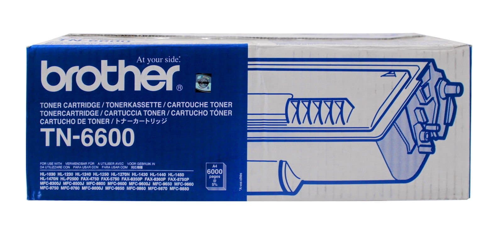 Brother TN-6600 Toner Cartridge, Black, Single Pack, High Yield, Includes 1 x Toner Cartridge, Brother Genuine Supplies