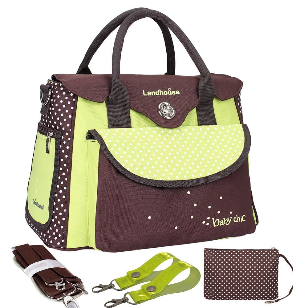 Women's Baby Diaper Nappy Bag Tote Green