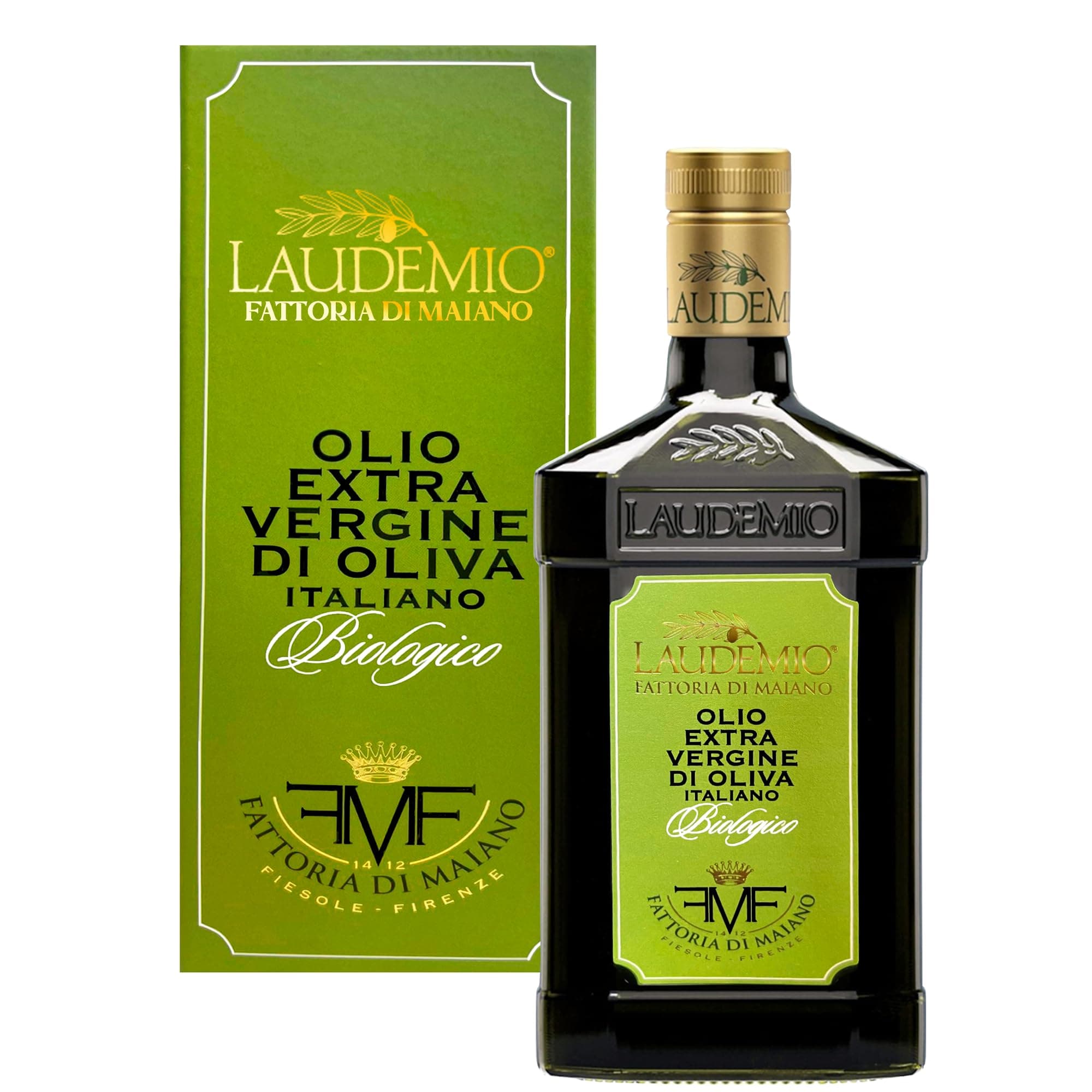 Laudemio Organic Extra Virgin Olive Oil Fattoria di Maiano, Gold Award Winner at NYIOOC World Olive Oil Competition, 16.9 oz