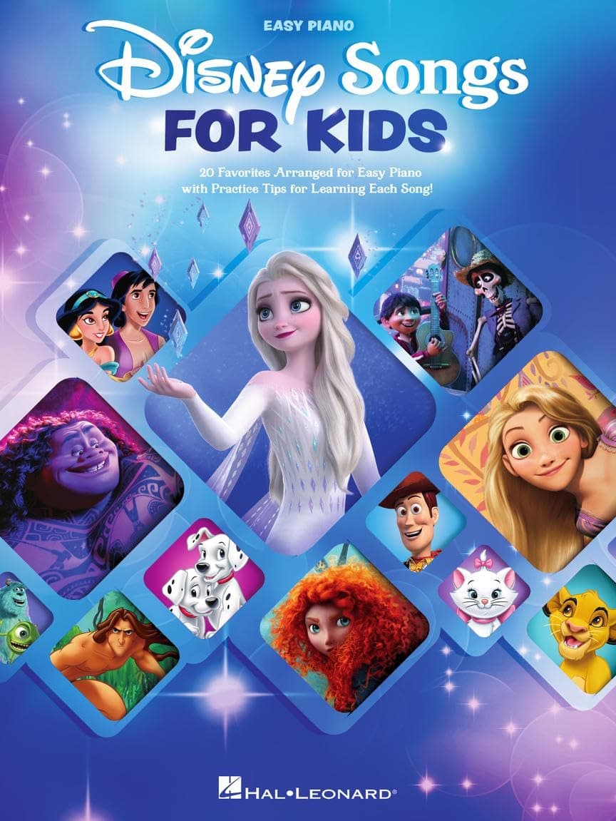 – Disney Songs for Kids: Easy Piano | Songbook with 20 Favorite Movie Hits | Beginner Piano Sheet Music Book with Lyrics and Illustrations | Piano Music ... 20 Favorites Arranged for Easy Piano