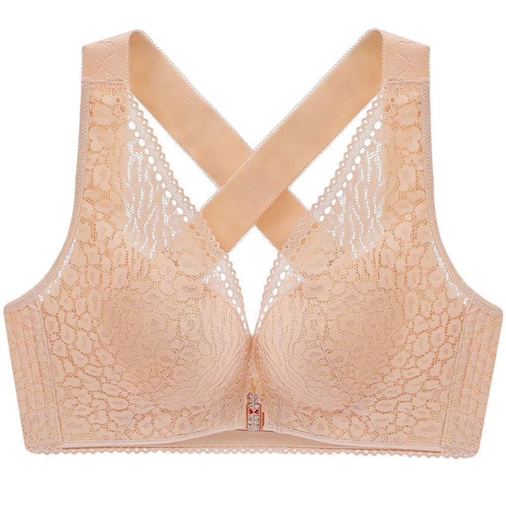 kccFashion Women Lingerie Women's Comfort Bra Side Collection Paramilk Adjustable Shoulder Strap Cup Noodles Lace